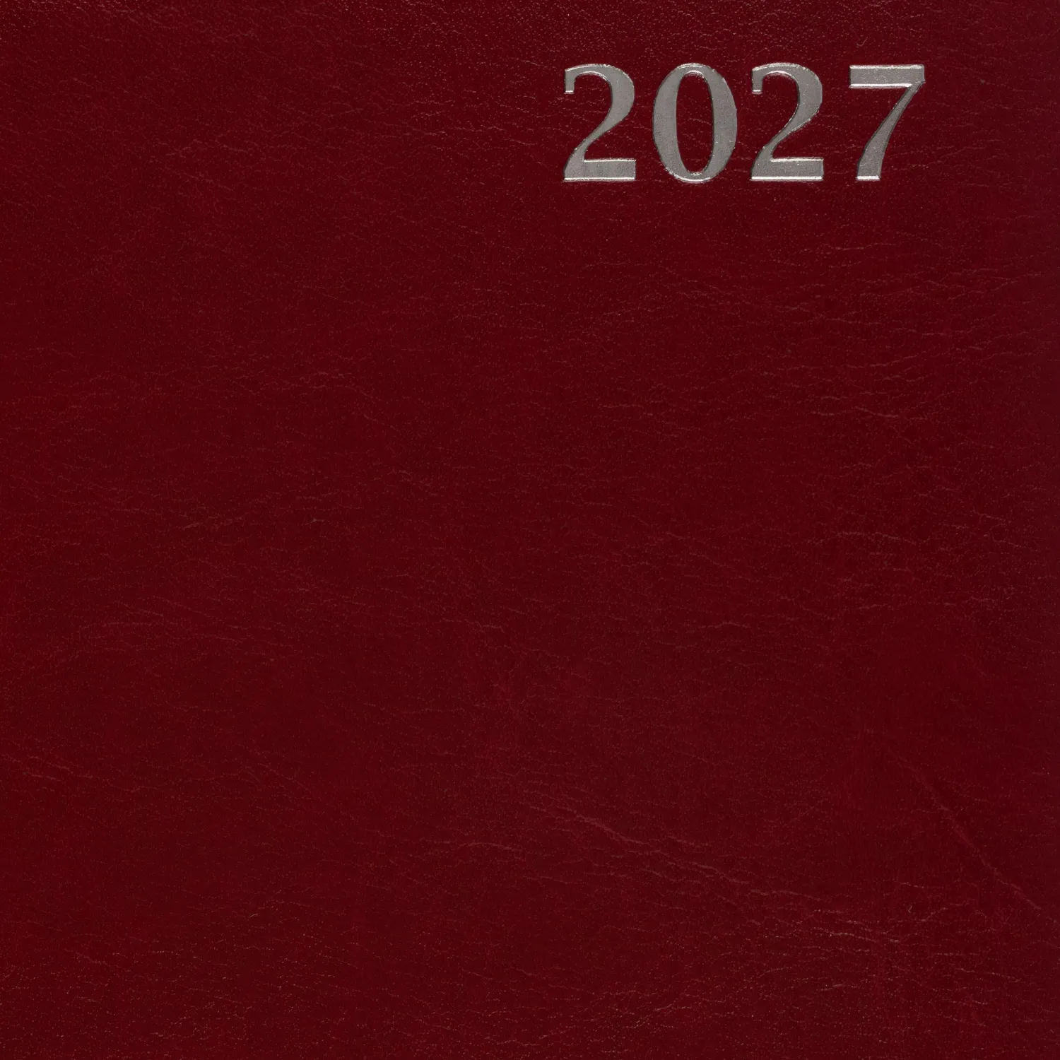 Ежедневник датированный 2027 Attache АГЕНДА А5 168л 138x213 под кожу бордов - фото 3