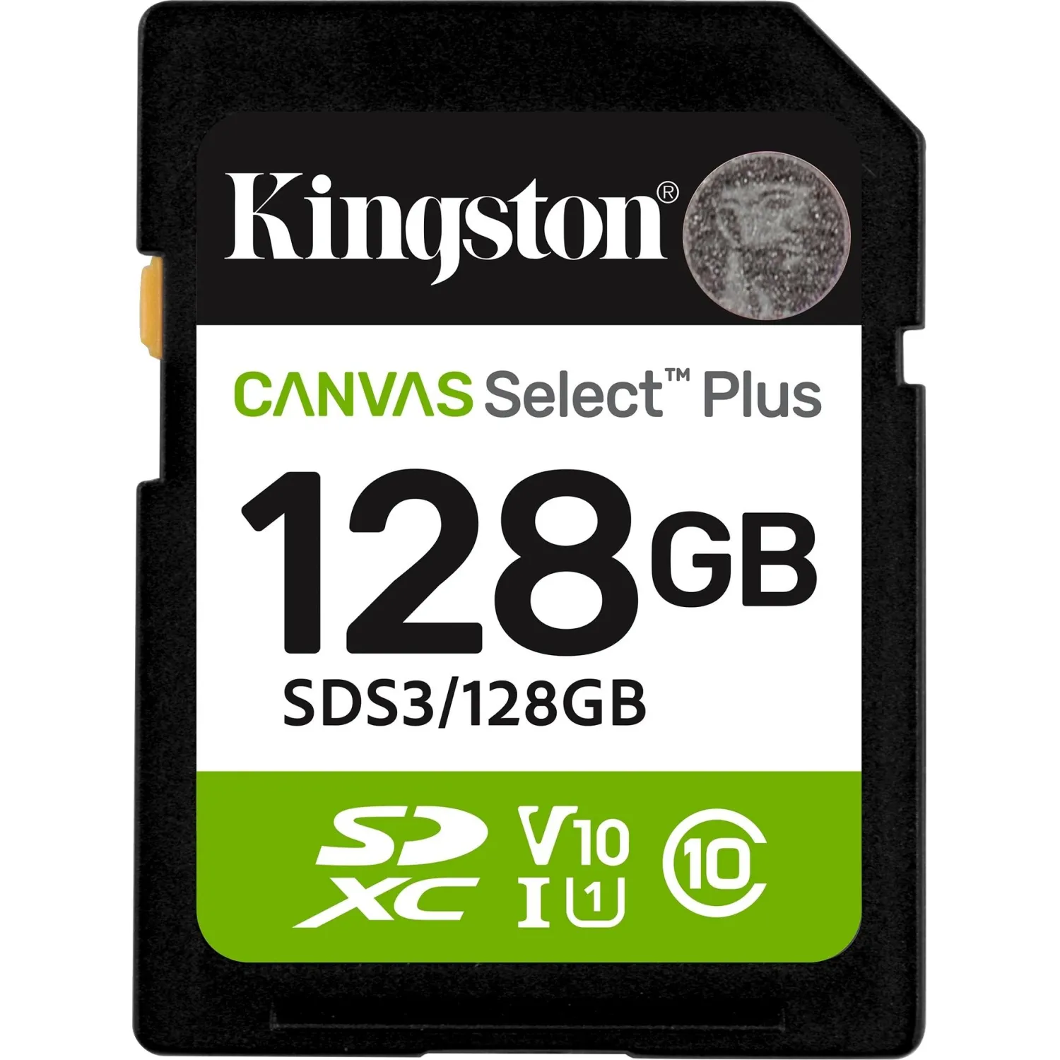 Карта памяти SDXC Kingston, 128GB, Canvas Select Plus Gen3 SDS3/128GB - фото 1