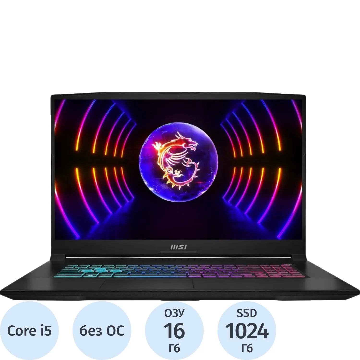 Ноутбук MSI B13UCR-1612XRU(9S7-17L541-1612)i5-13420H/16Gb/1Tb/RTX/17.3/NoOS - фото 1