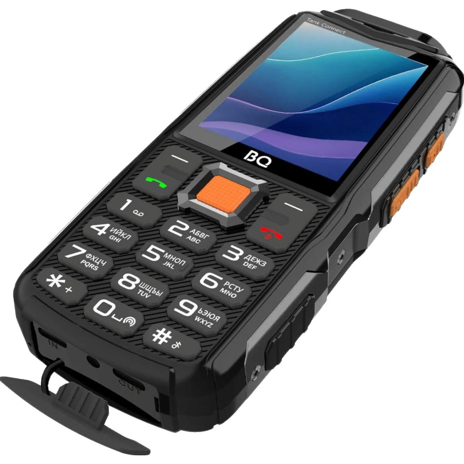 Мобильный телефон BQ 2430L Tank Connect Black+Gunmetal - фото 7