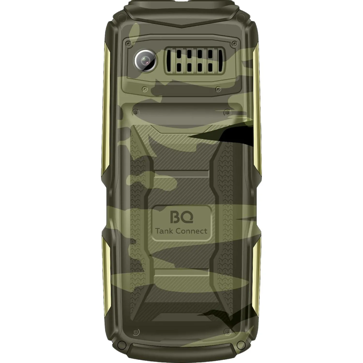 Мобильный телефон BQ 2430L Tank Connect Camouflage+Gold - фото 2