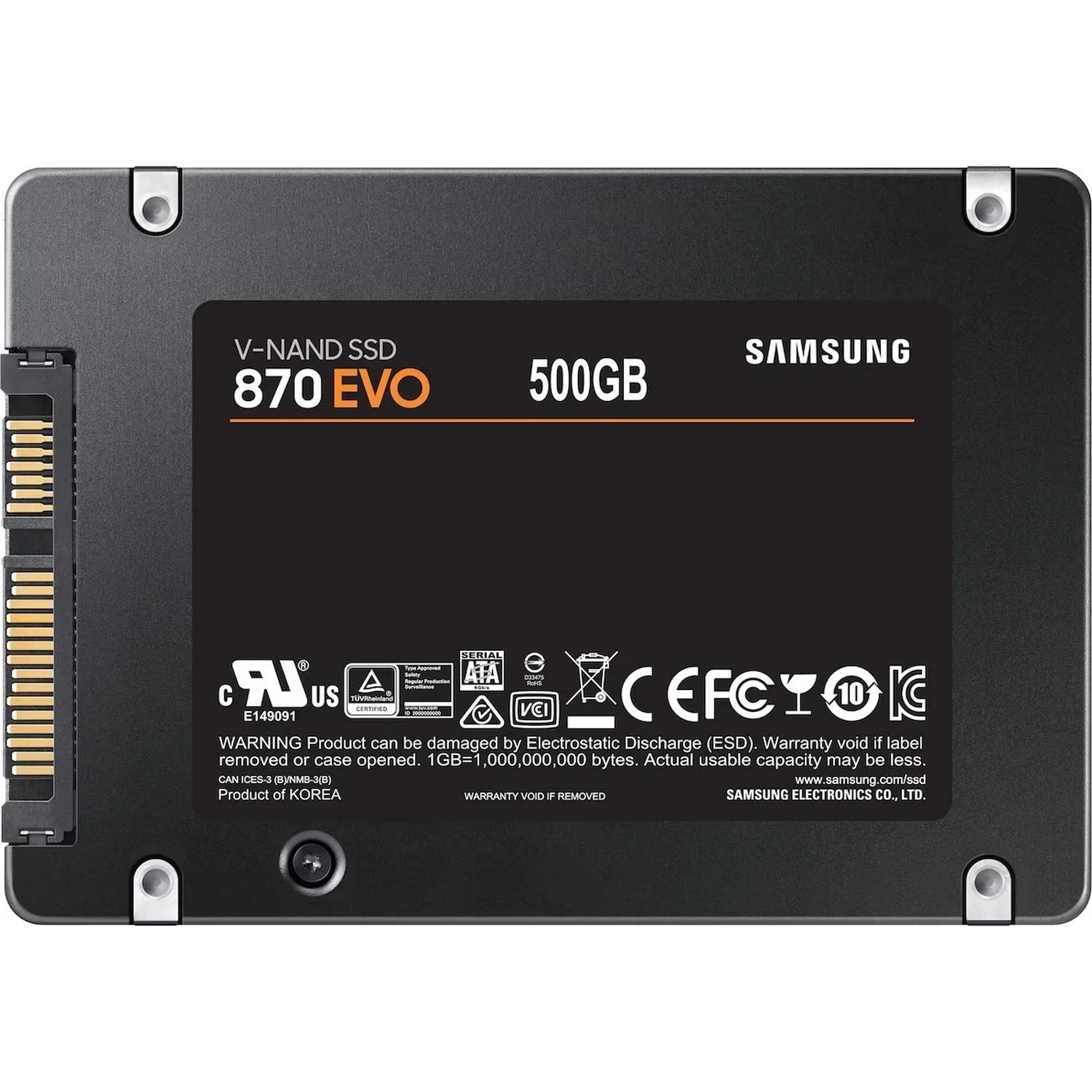SSD накопитель SAMSUNG 870 EVO 500GB, 2.5, SATA (MZ-77E500B/EU) - фото 4