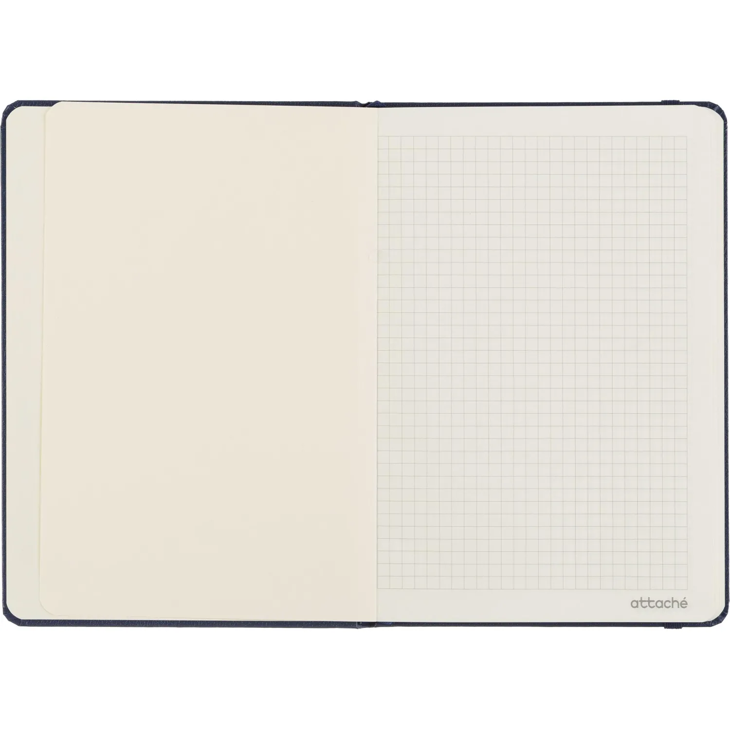 Бизнес-блокнот Attache А5 (148x218 мм), ЭССЕ,балакр,80л.,резин,клетка,синий - фото 5