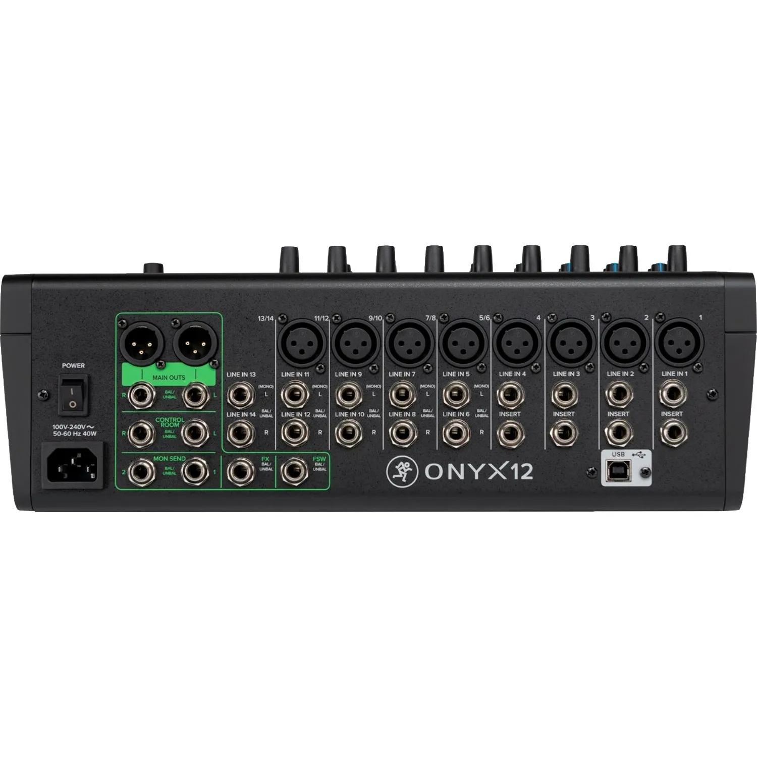 Микшерный пульт Mackie ONYX12, 12-кан. поканальн. запись, проц. эффект, USB - фото 4