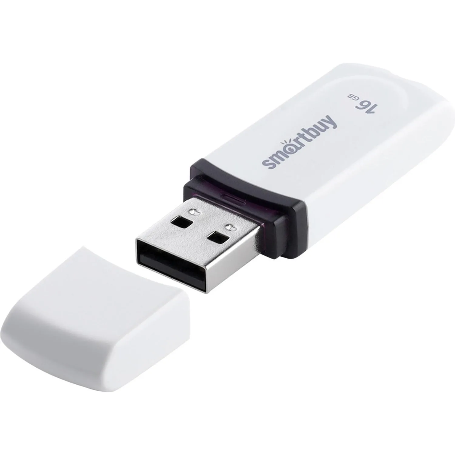 Флеш-память Smartbuy UFD 2.0 16GB Paean White (SB16GBPN-W) - фото 2