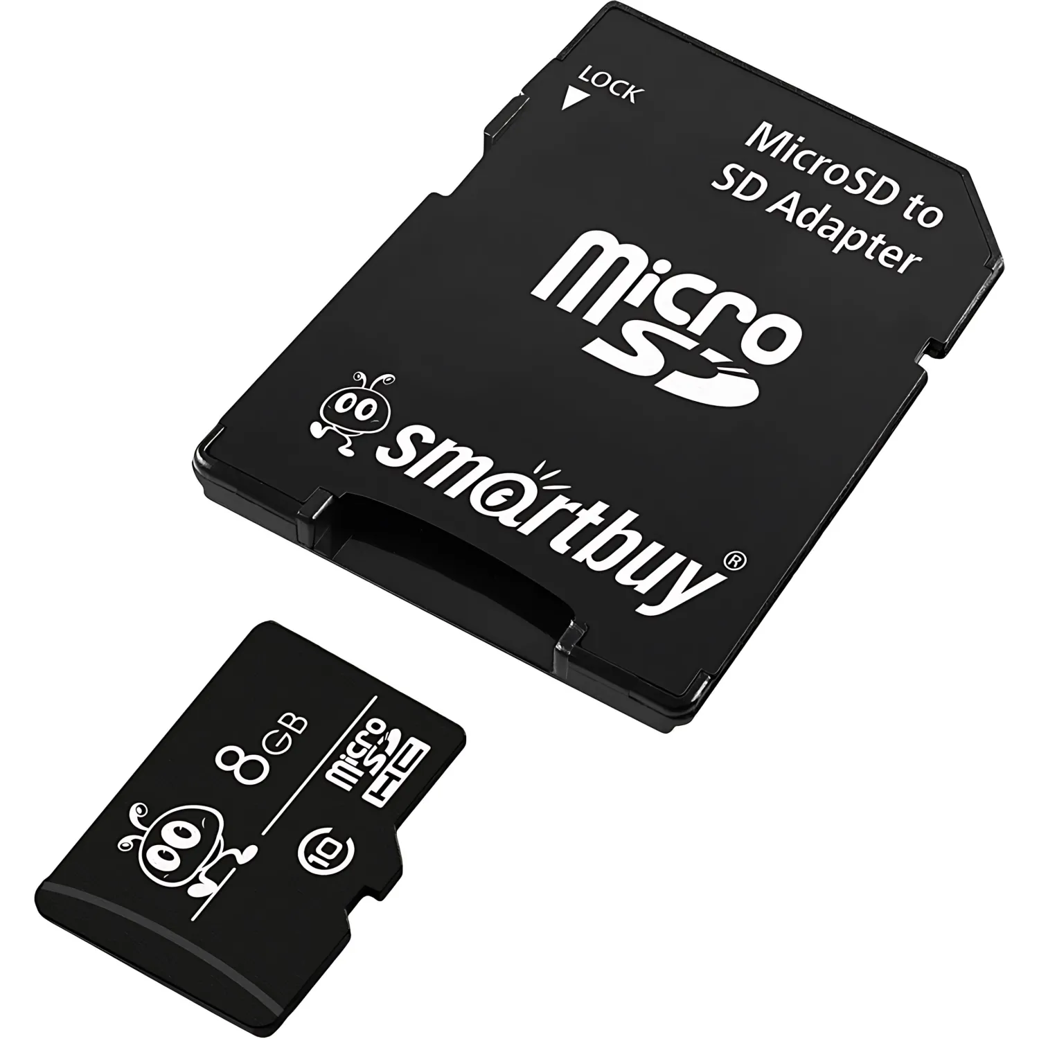 Карта памяти Smartbuy (SB8GBSDCL10-01)micro SDHC 8GB Сl.10 (с ад. SD) - фото 3
