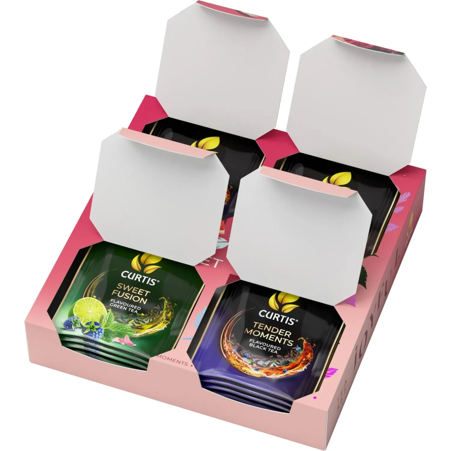 Чай Curtis Joyful Tea Set ассорти 4 вкуса 20 сашет - фото 6