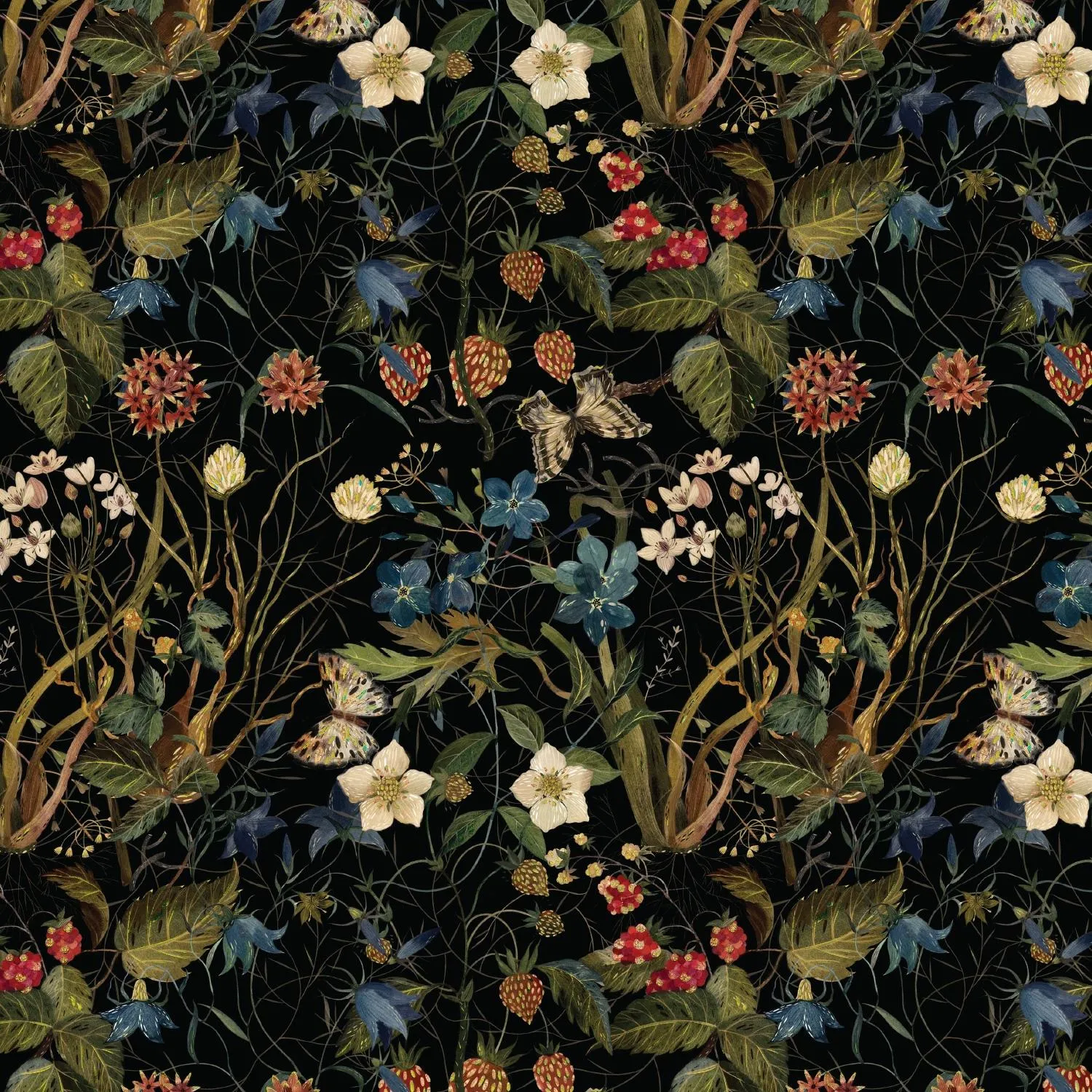Бумага упаковочная FLORA.ЛЕСНЫЕ ЯГОДЫ, 50 х 70 см (4 листа), 2-794/02 - фото 3