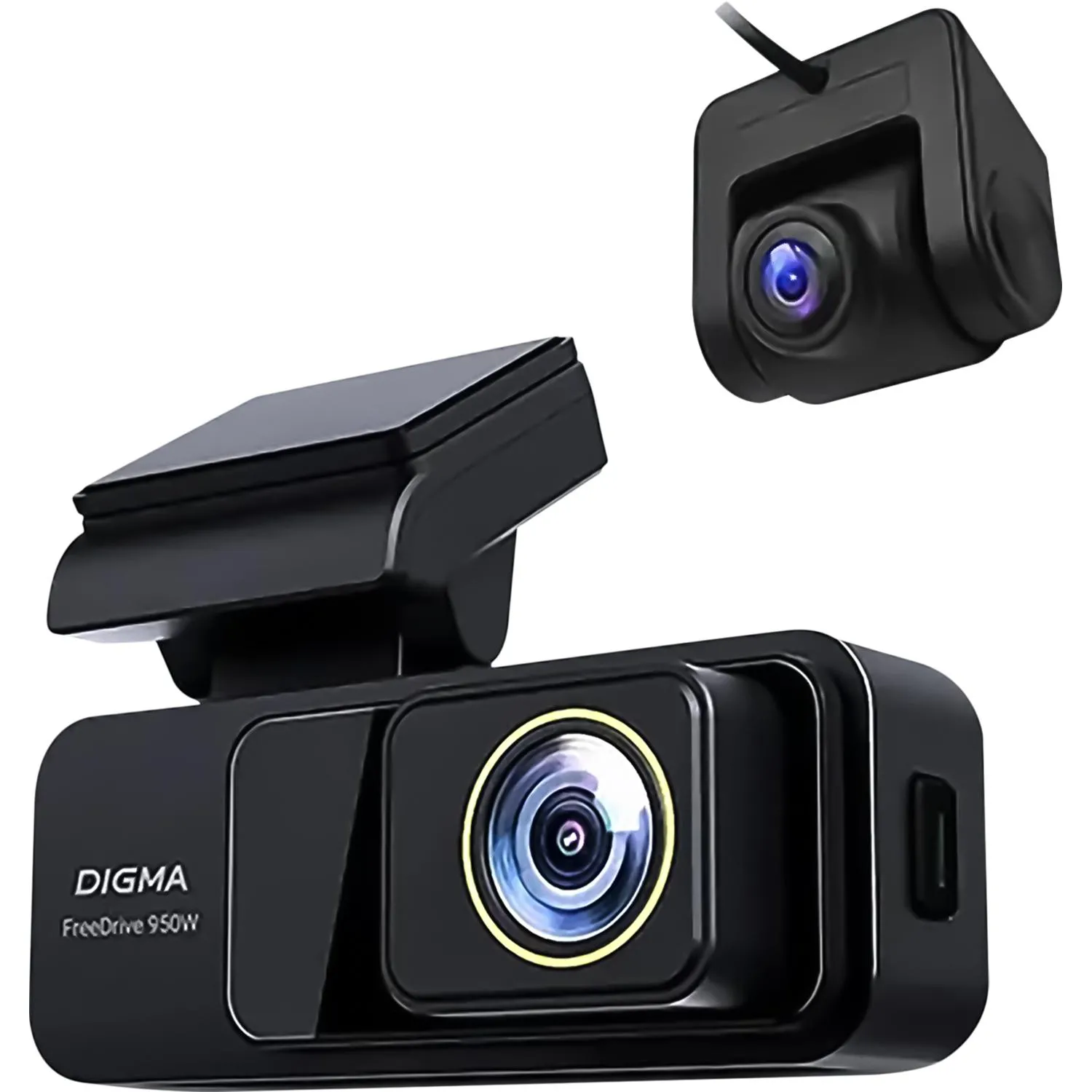 Автомобильный видеорегистратор Digma (FD950W)FreeDrive черн 3840x2160 - фото 2