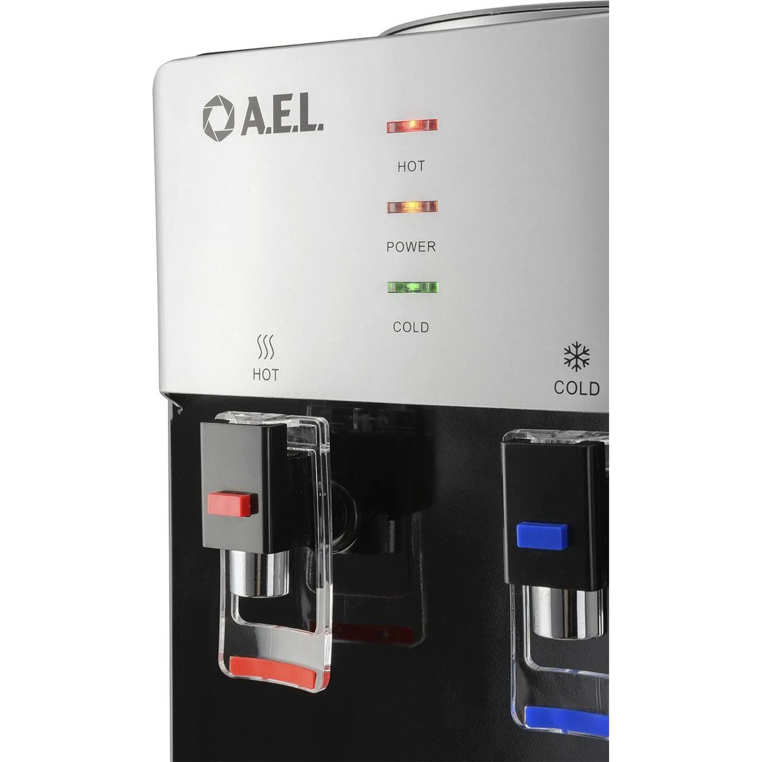 Кулер AEL LD-AEL-40c silver/black  для воды,шкафчик нагрев/электр охл - фото 6