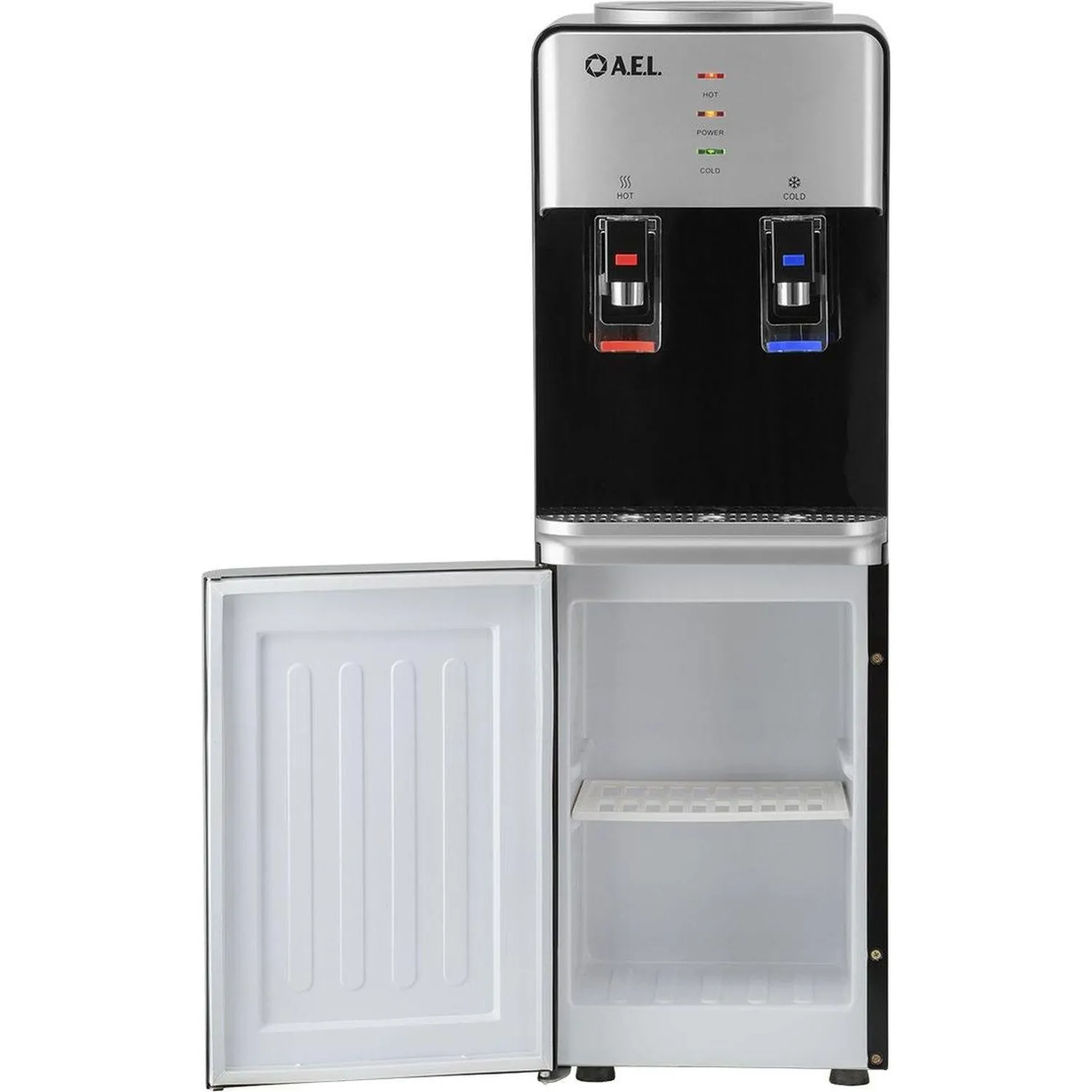 Кулер AEL LD-AEL-40c silver/black  для воды,шкафчик нагрев/электр охл - фото 9