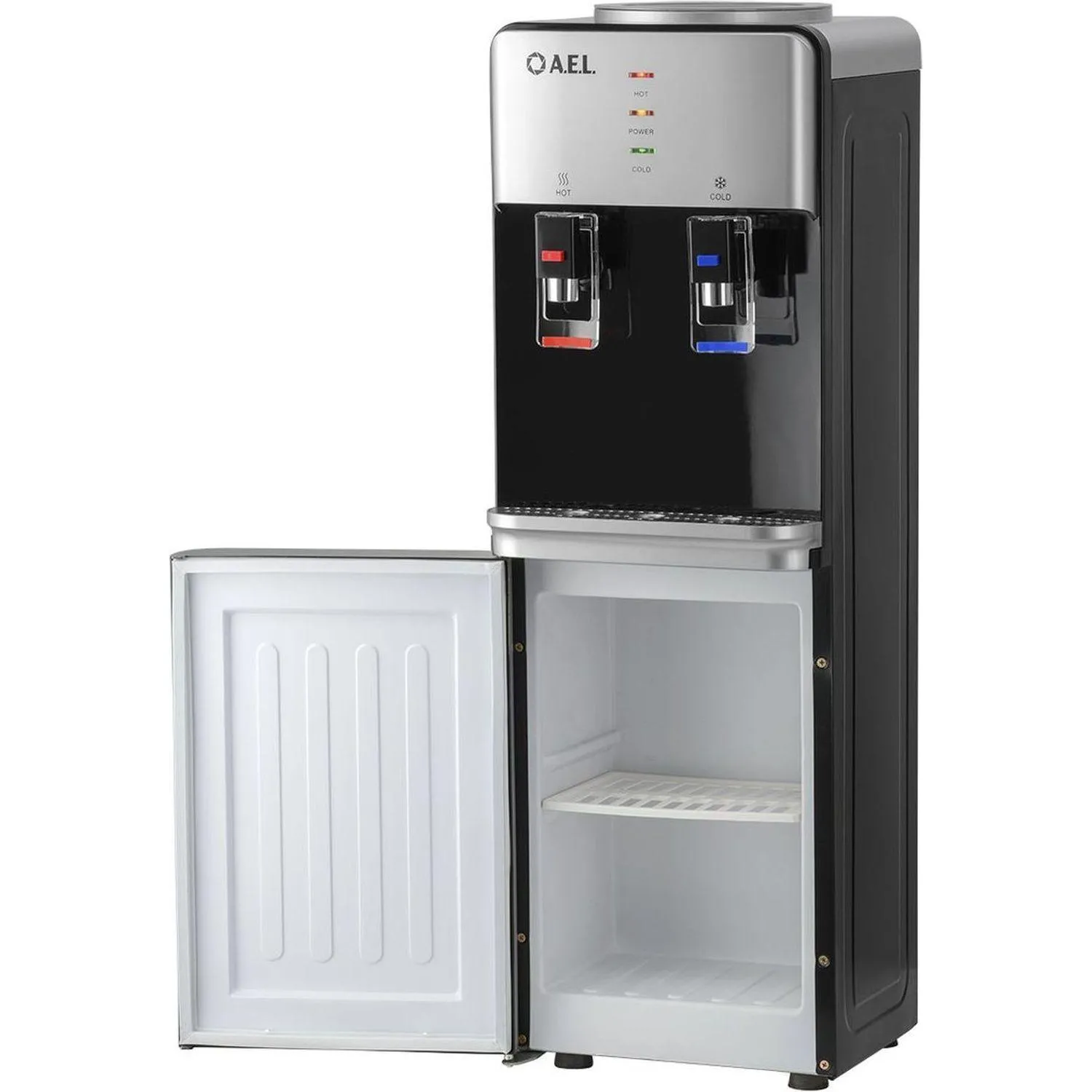 Кулер AEL LD-AEL-40c silver/black  для воды,шкафчик нагрев/электр охл - фото 10