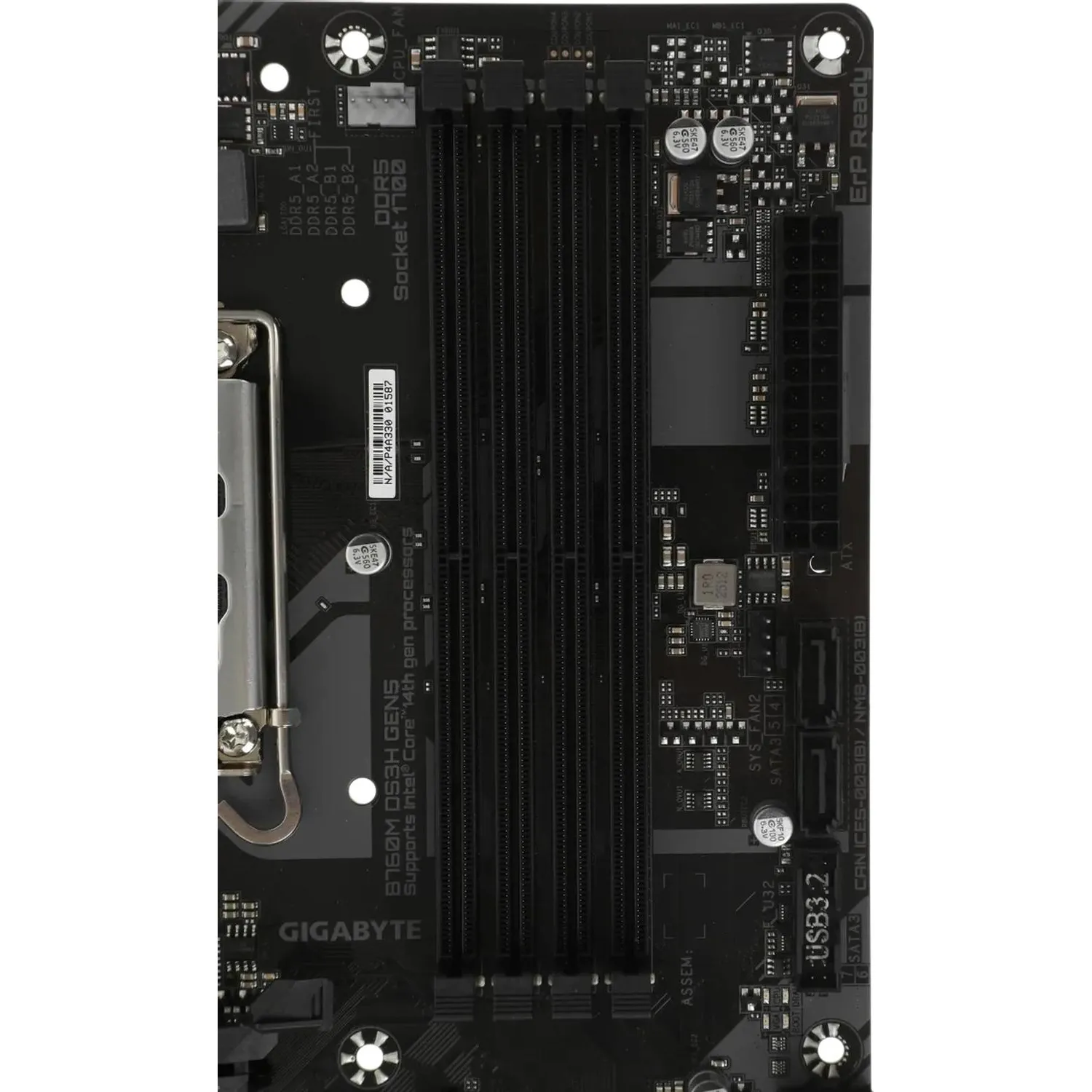 Материнская плата Gigabyte B760M DS3H GEN5, s1700, B760, 4xDDR5, mATX - фото 12