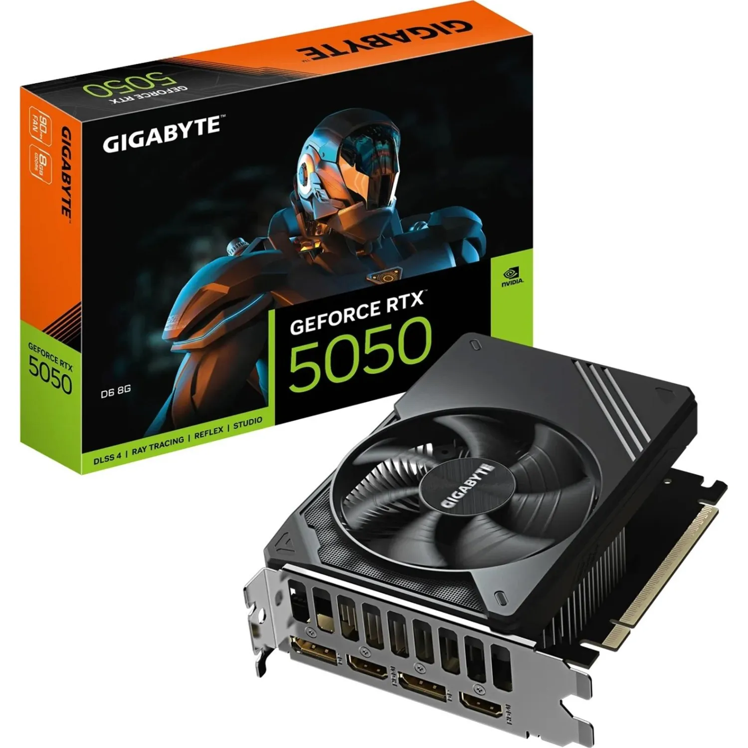 Видеокарта Gigabyte RTX5050 D6 8GB, 2xDP 2xHDMI(GV-N5050D6-8GD) - фото 6