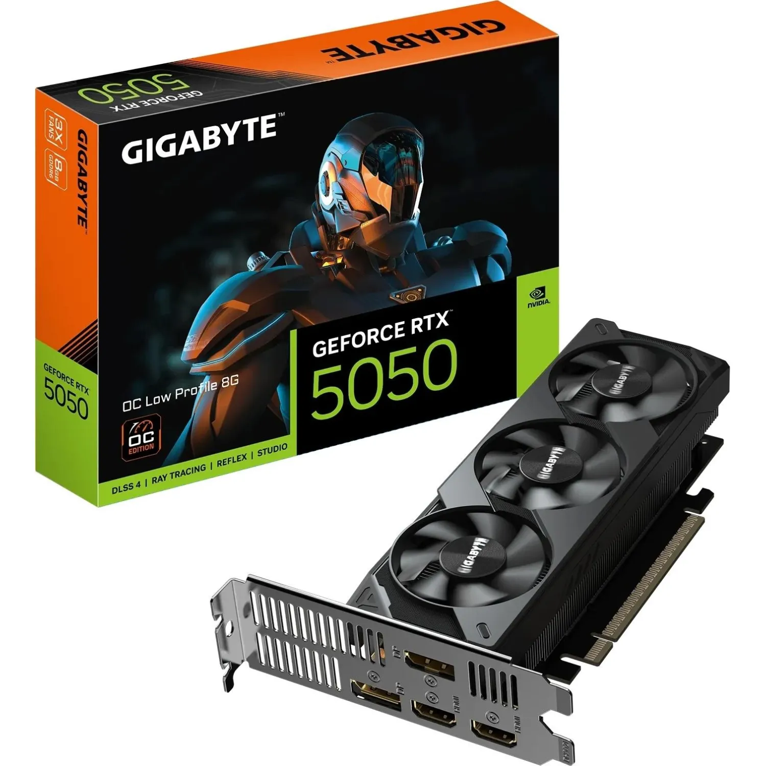 Видеокарта Gigabyte RTX5050 OC Low Profile 8GB, 2xDP 2xHDMI(GV-N5050OC-8GL) - фото 7