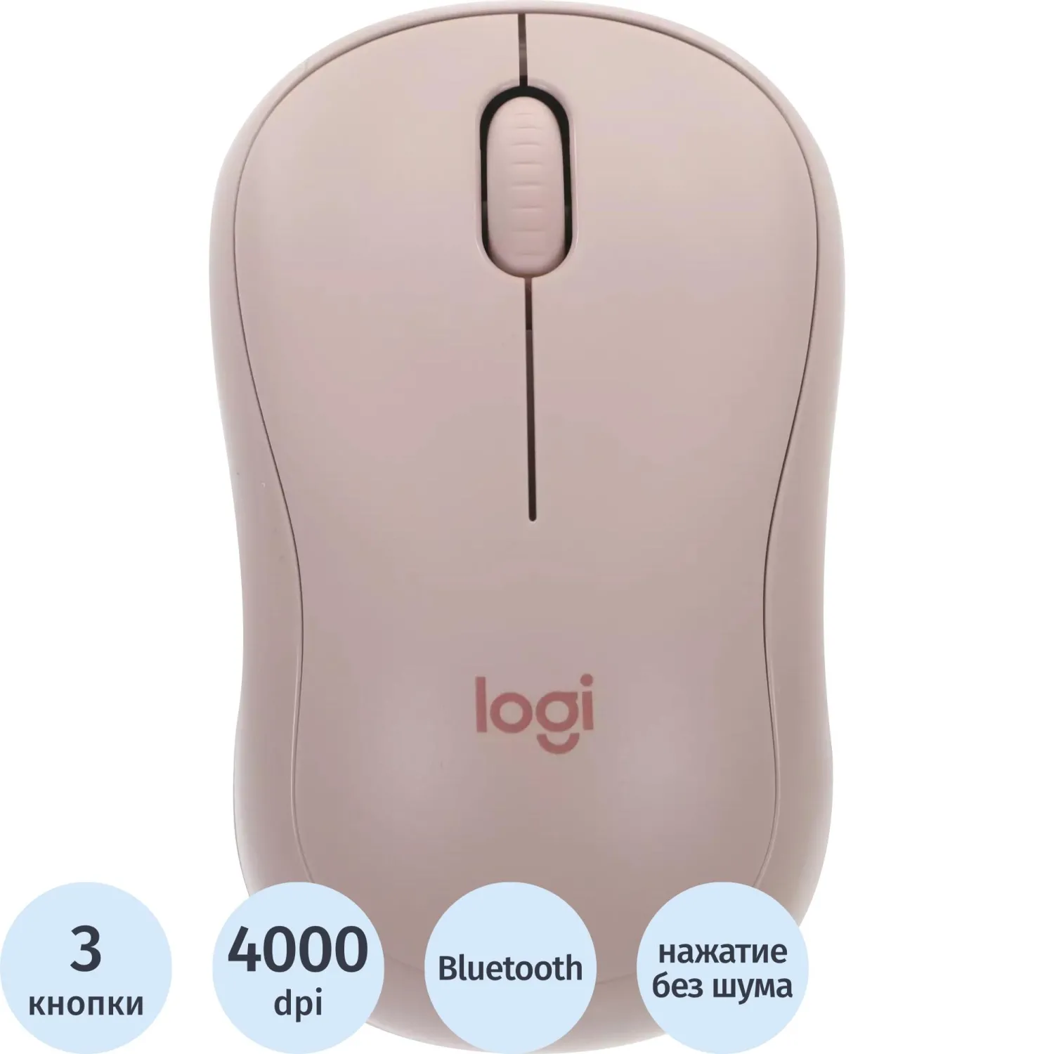 Мышь компьютерная Logitech беспров. M240 розовый (910-007121) - фото 1