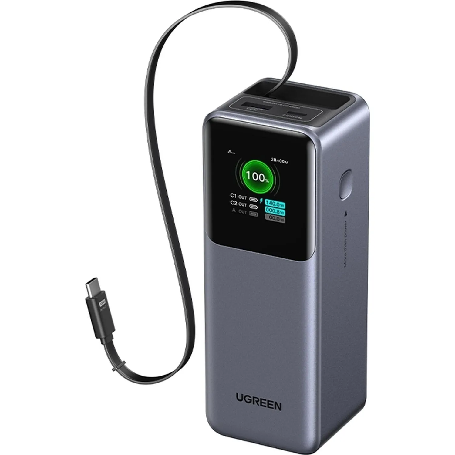 Внешний аккумулятор UGREEN PB726(95670B)165W 20000mAh USB-C&A +каб/сер.косм - фото 2