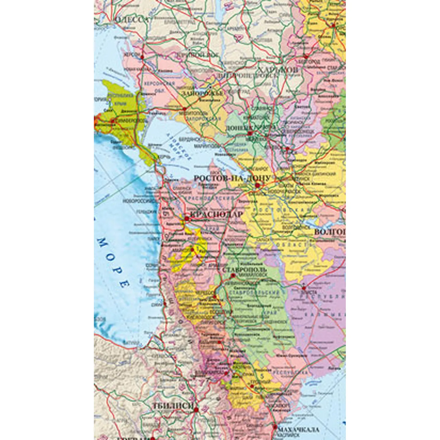 Карта настенная Россия политико-администр/1:4млн.2,17х1,60м,КН130 - фото 4