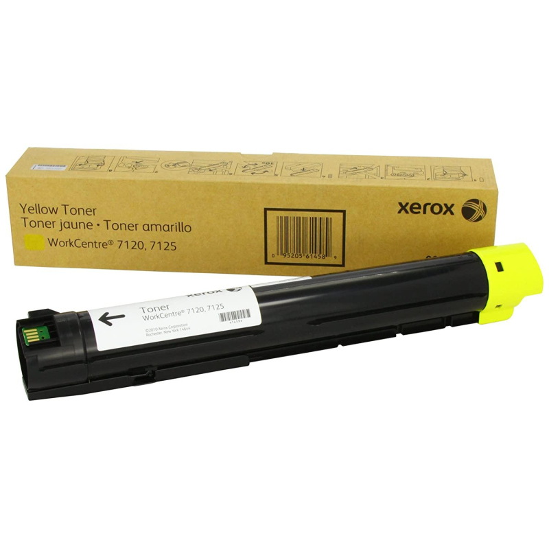 Тонер-картридж Xerox 006R01462 жел. для WC7120 - фото 1