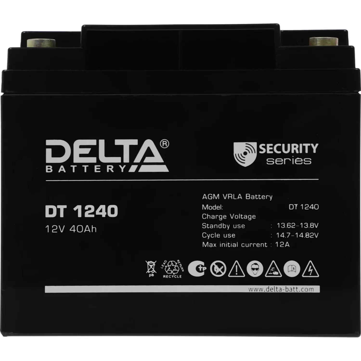 Батарея для ИБП аккумуляторная Delta DT 1240 40 Аxч - фото 5