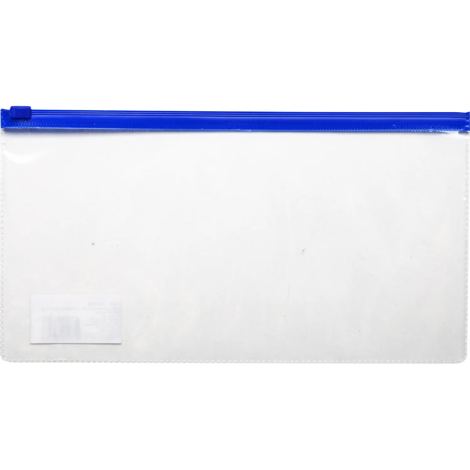 Папка-конверт на молнии д/билетов 250x130mm,110мкм синий - фото 1