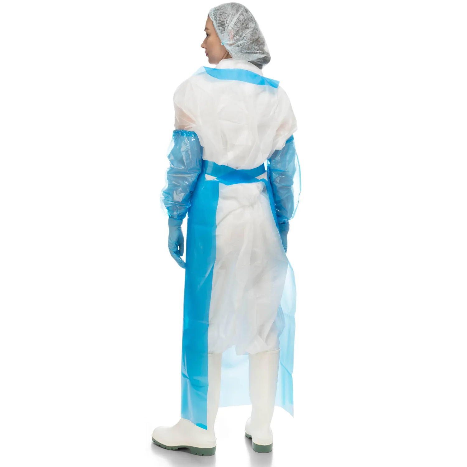 Фартук многоразовый HACCPER Evatex Profi Pack синий 0,1мм 30шт/уп (330115) - фото 7