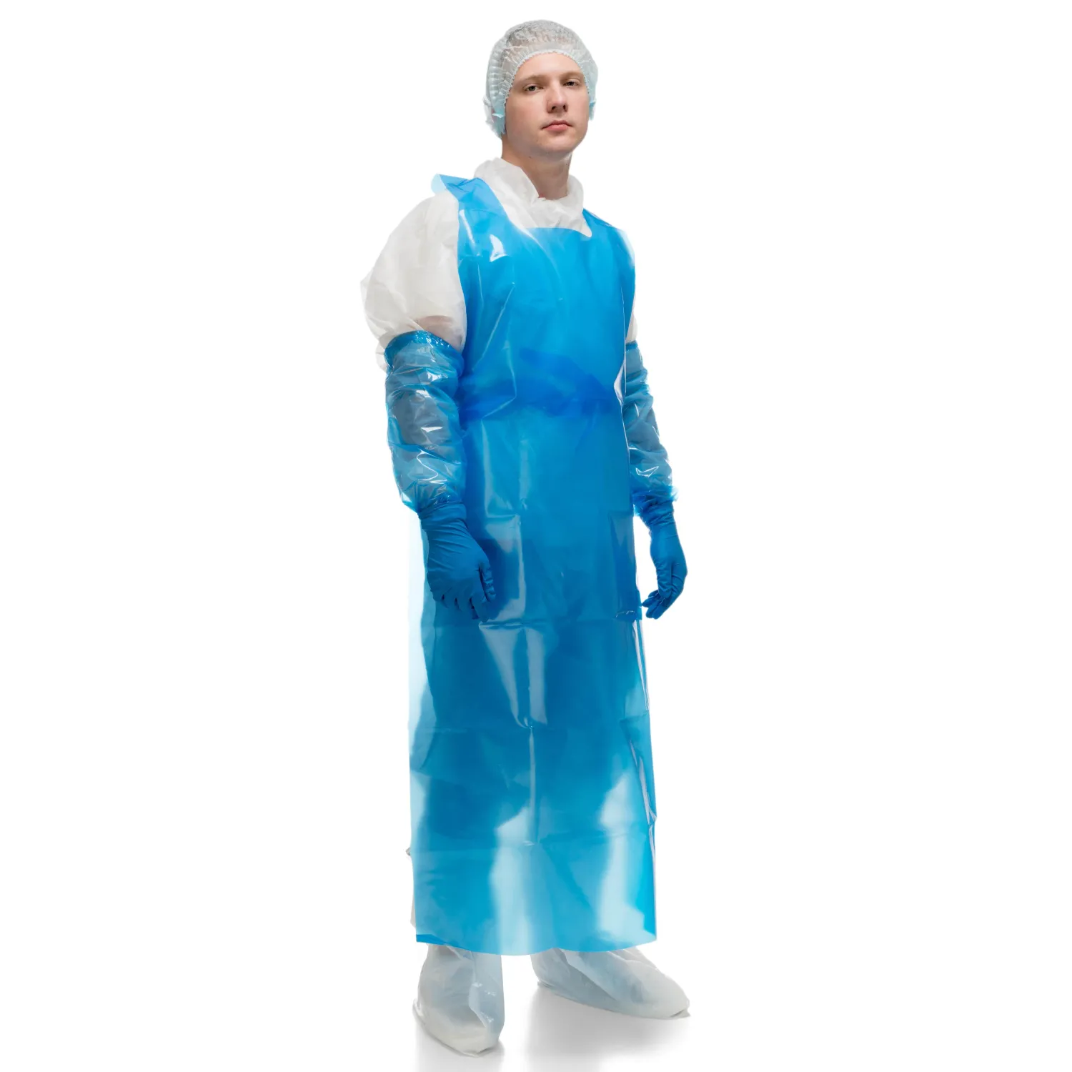 Фартук многоразовый HACCPER Evatex Profi Pack синий 0,1мм 30шт/уп (330115) - фото 8