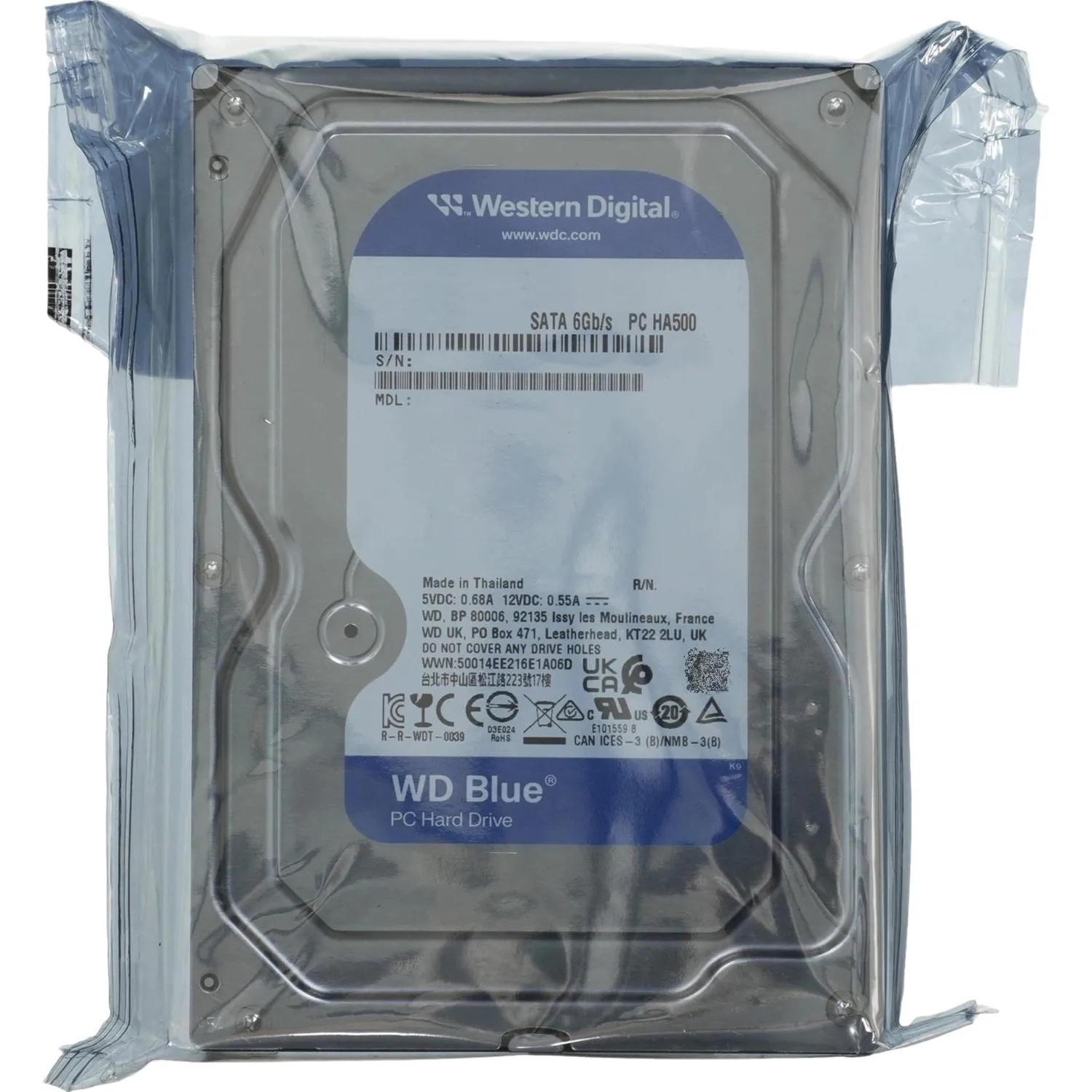 Жесткий диск WD BLUE 4TB 3,5 5400RPM 128MB(WD40EZZX) - фото 6