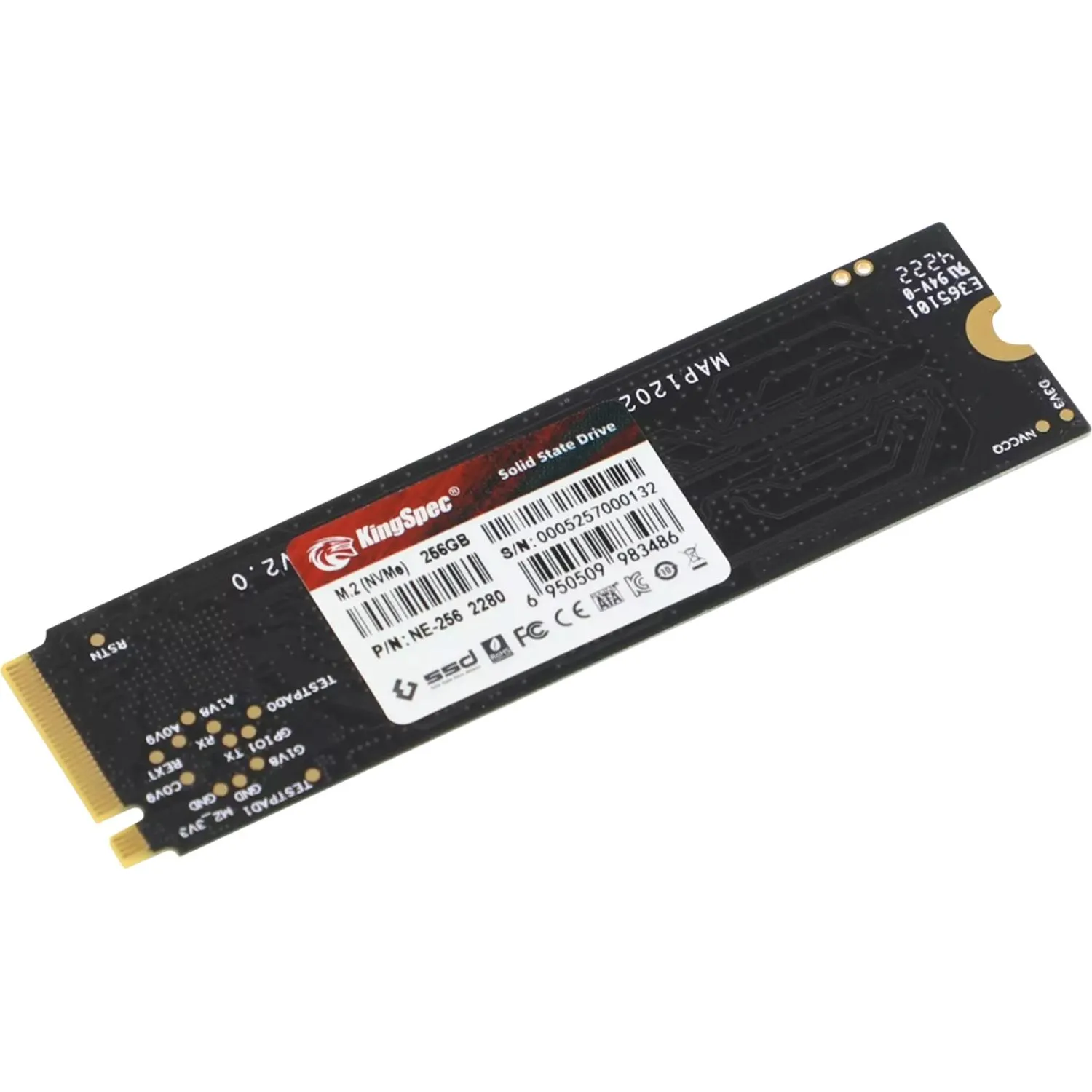 SSD накопитель Kingspec PCIe 3.0 x4 256GB NE-256 M.2 2280 - фото 3