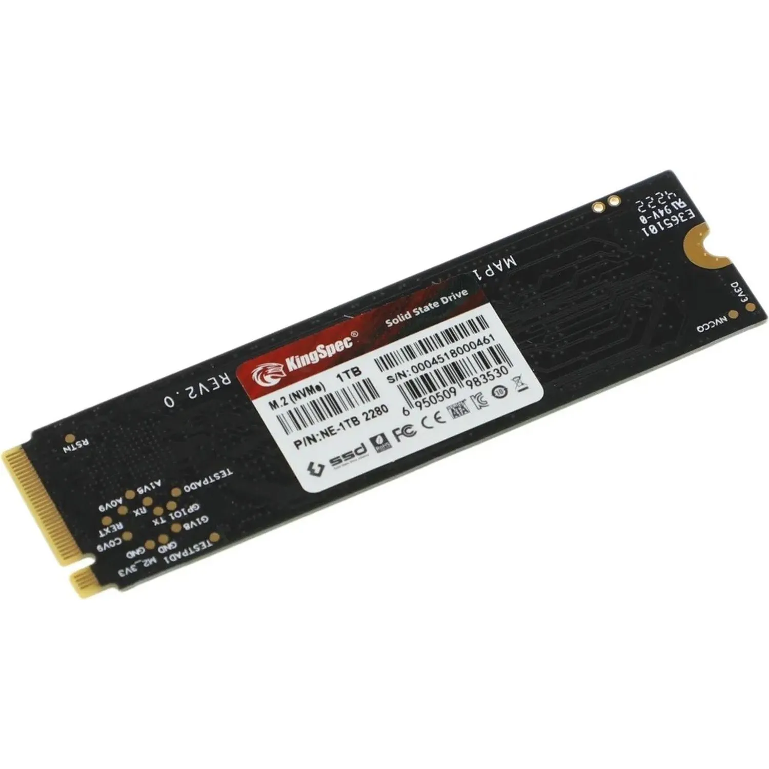 SSD накопитель Kingspec PCIe 3.0 x4 1TB NE-1TB M.2 2280 - фото 2