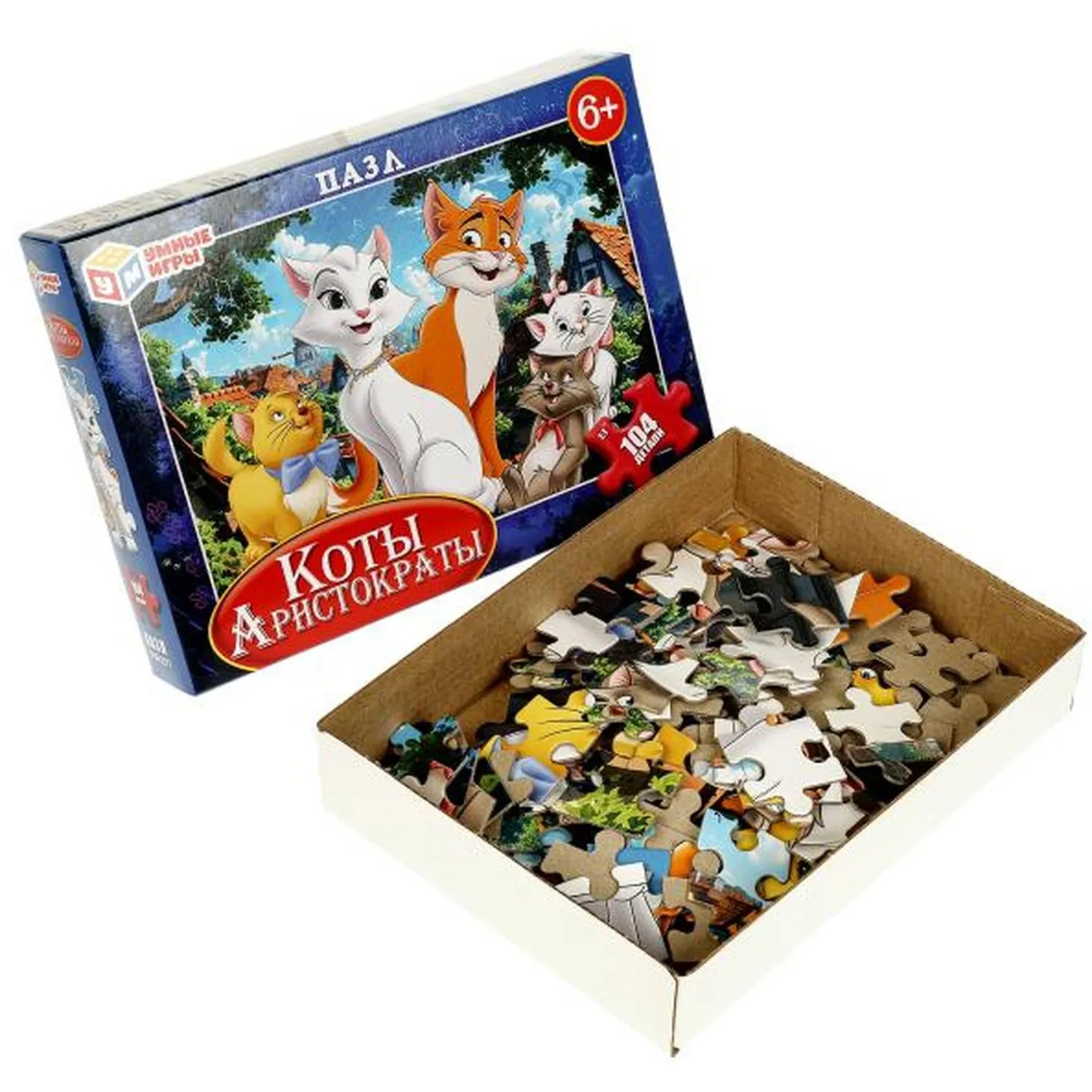 Пазл puzzle Коты Аристократы. 104 детали. 190х141х35 мм. 4660254456105 - фото 3