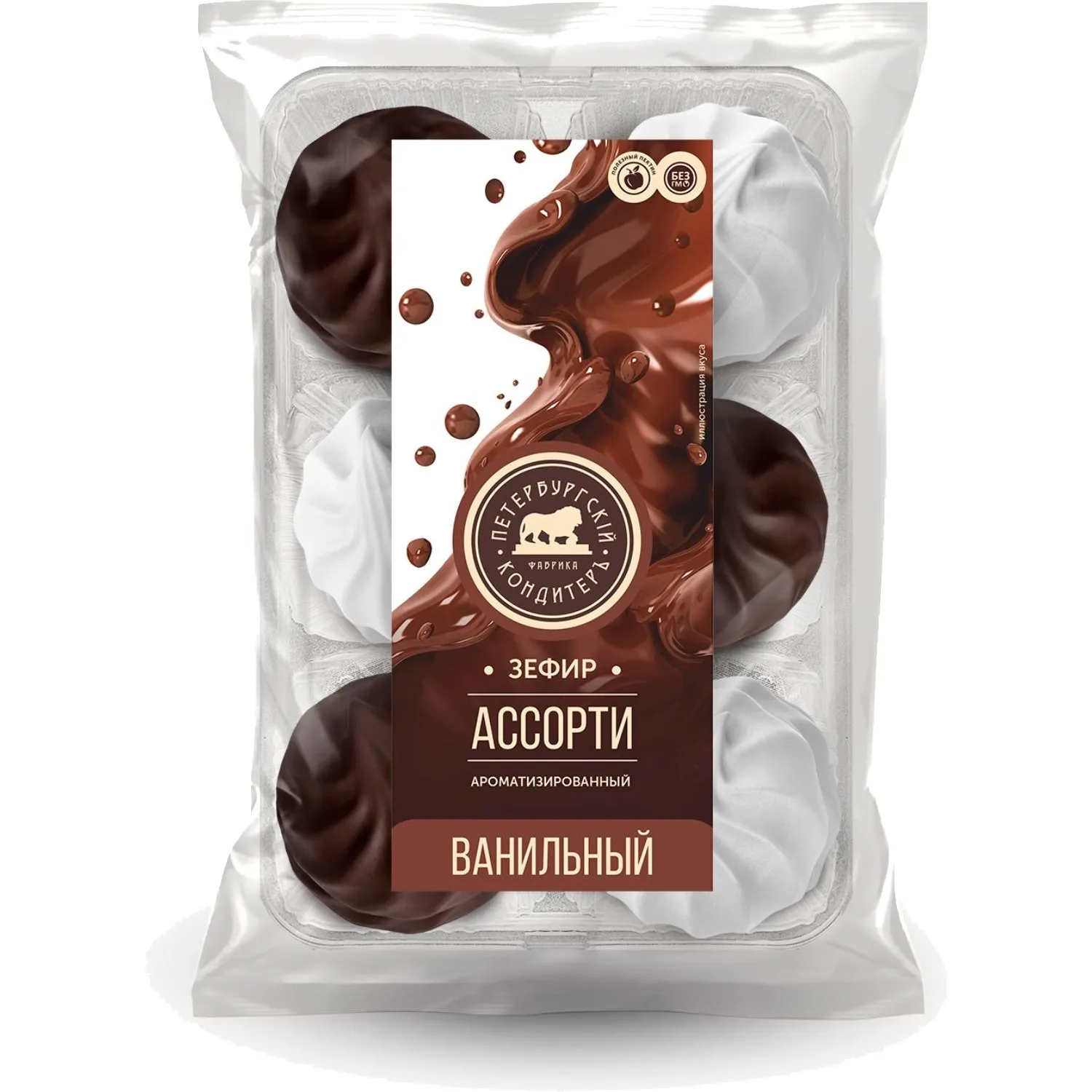 Зефир Петербургский КондитерЪ Ассорти в глазури ароматизированный, 350г - фото 1