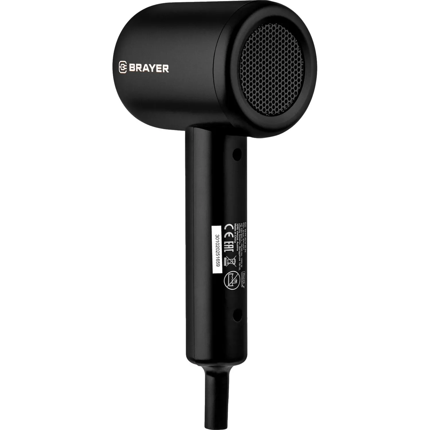 Фен BRAYER 3027BR, 1000 Вт, 2 скорости, DC-мотор, шнур 1,8 м - фото 4