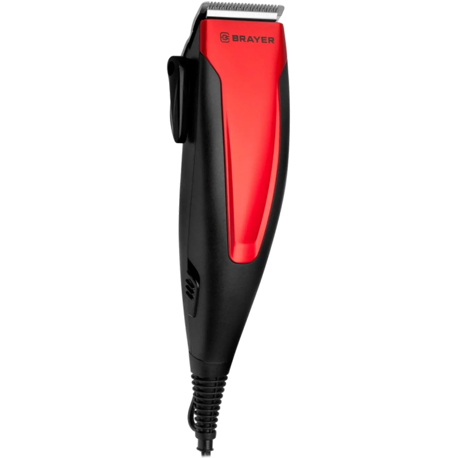 Машинка для стрижки BRAYER 3431BR сетевая. Мощ.15Вт. Стальные лезвия - фото 1