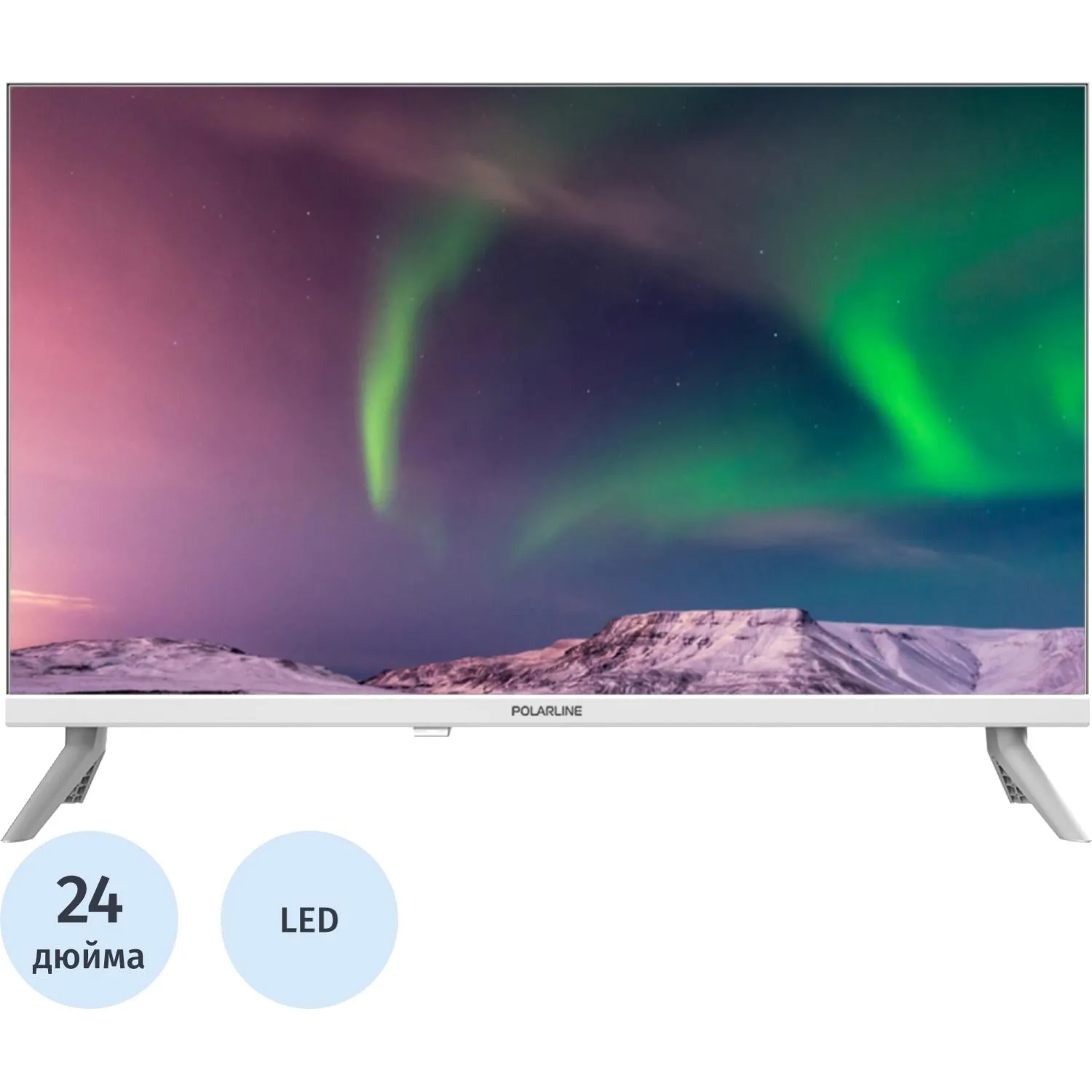 Телевизор PolarLine 24PL52TC, HD ready, белый - фото 1