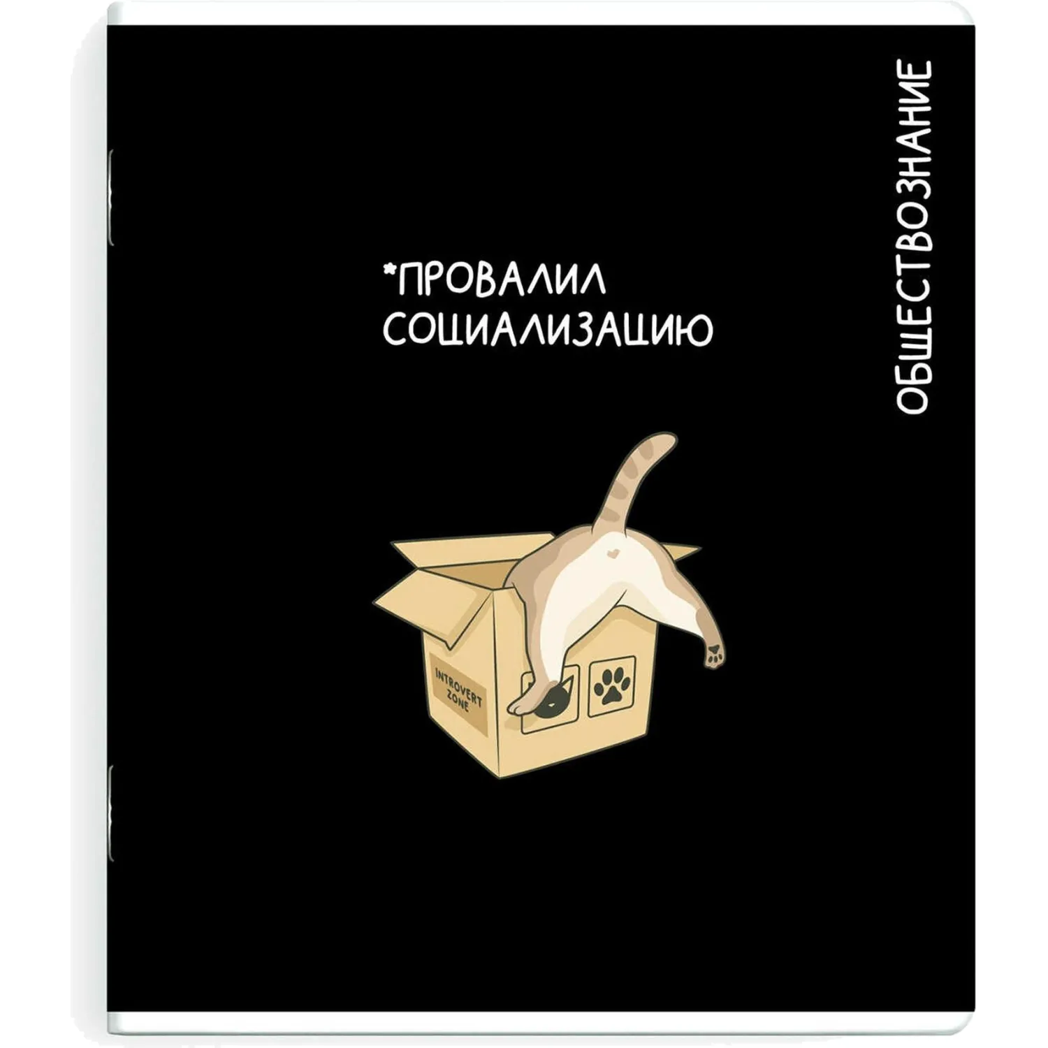 Тетрадь предметнaя ОБЩЕСТВОЗНАНИЕ 'КОТЫ МЕМЫ' 48 л,А5+,клет,справ.инф/69833 - фото 1