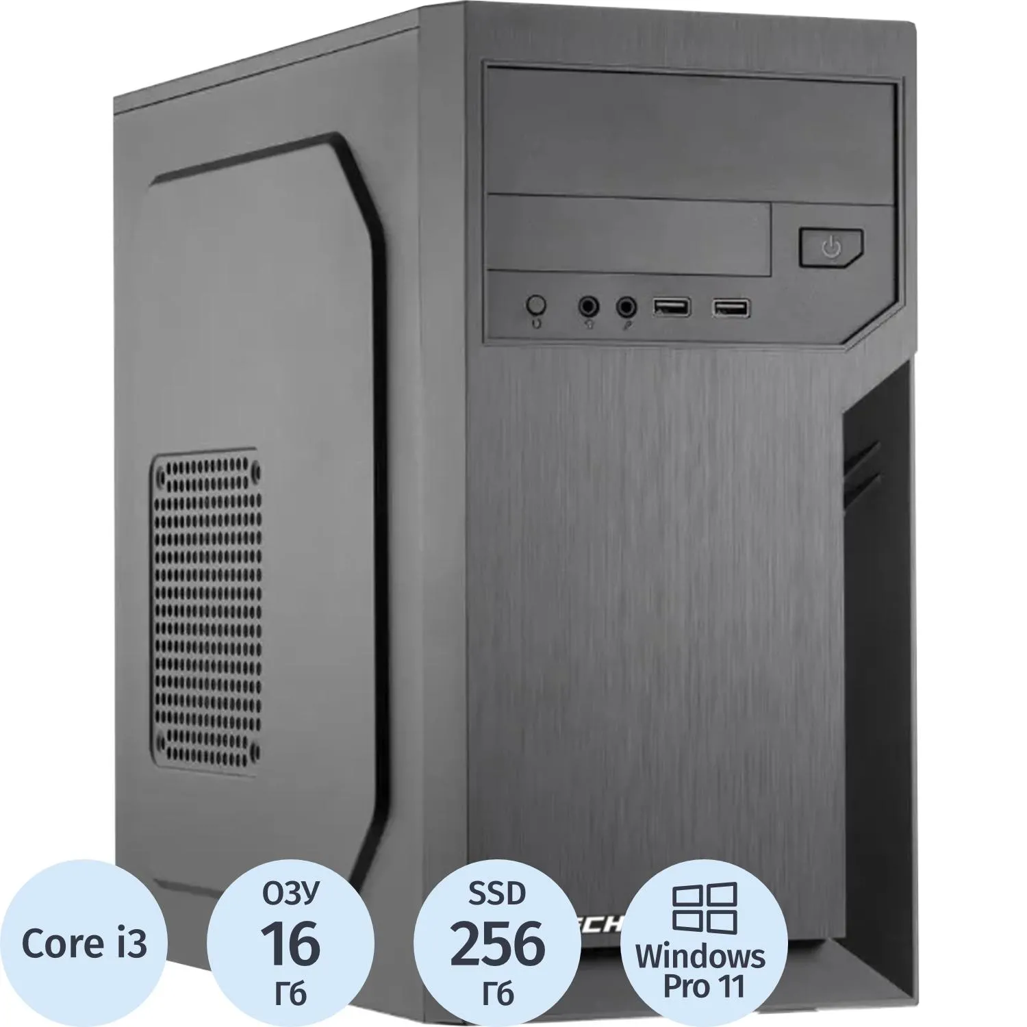 Системный блок BigTech PC S3010 i3-12100/H610/16GB/256GB/W11P - фото 1