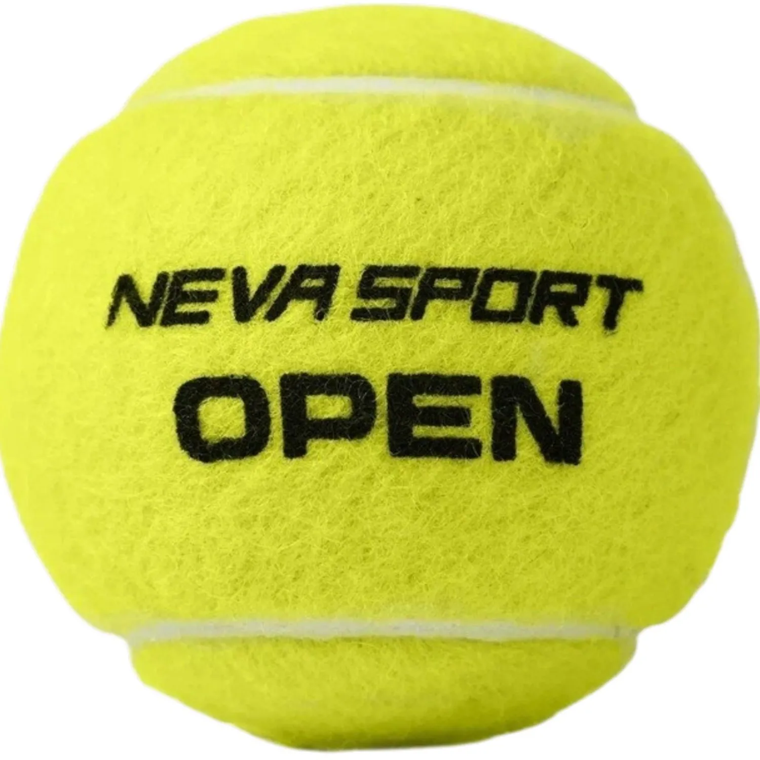 Мяч теннисный NS OPEN X3, уп.3 шт,одобр.ITF, сукно, нат.резина,желтый, UAA1 - фото 1