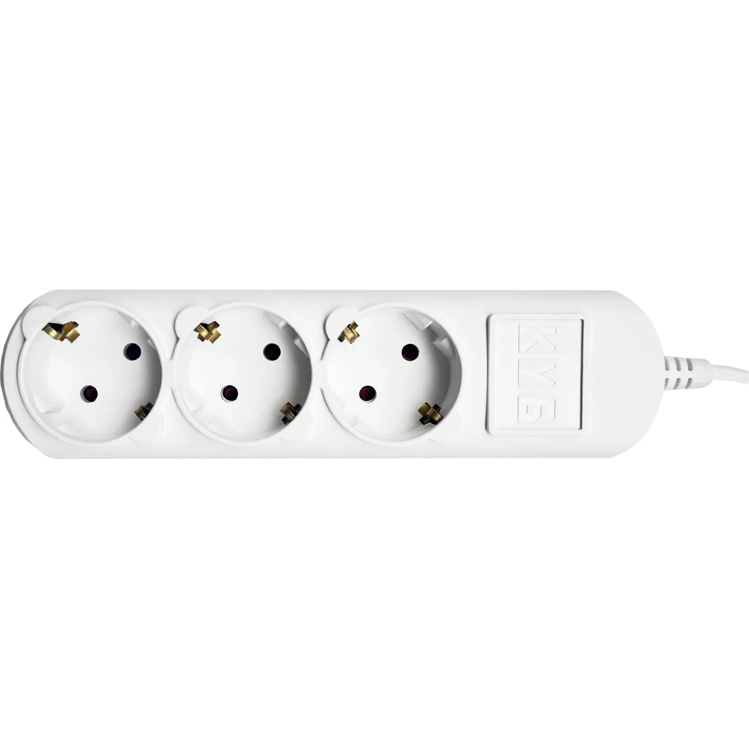 Удлинитель Power Cube 3р/3м без выкл 16А бел (PC-4-3M) - фото 2