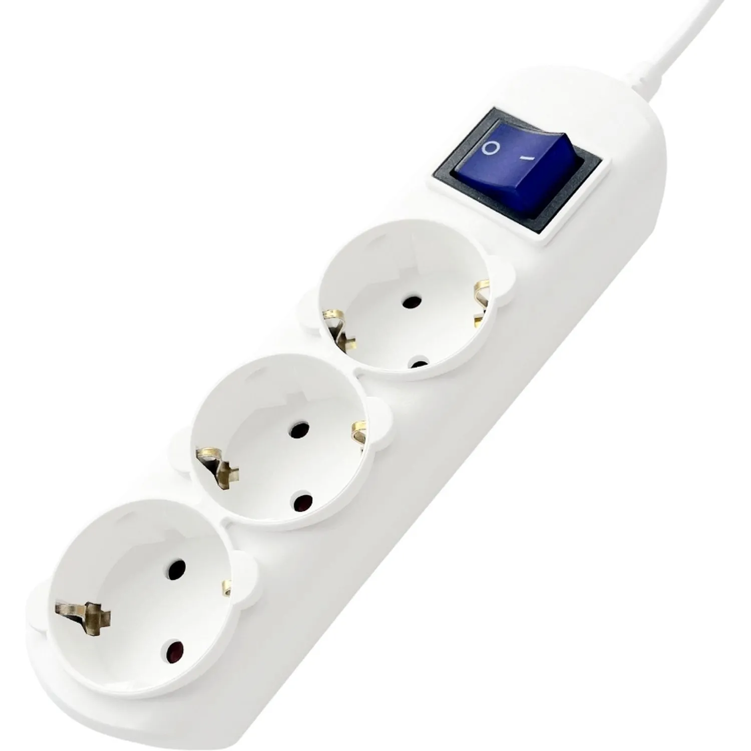Удлинитель Power Cube 3р/1,5м с/з с выкл 16А бел (PC-5-1,5M) - фото 6