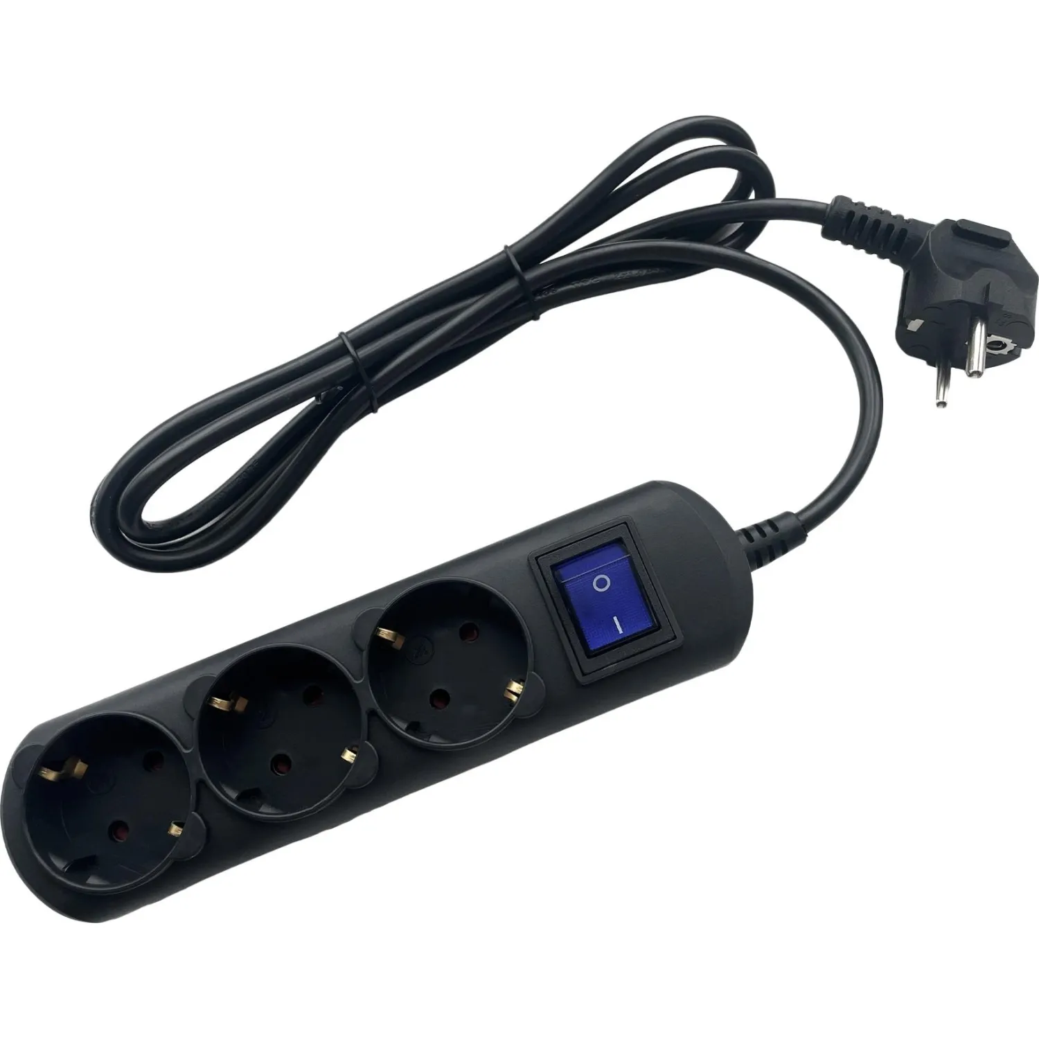 Удлинитель Power Cube 3р/3м с/з с выкл 16А черн (PC-7B-3M) - фото 5