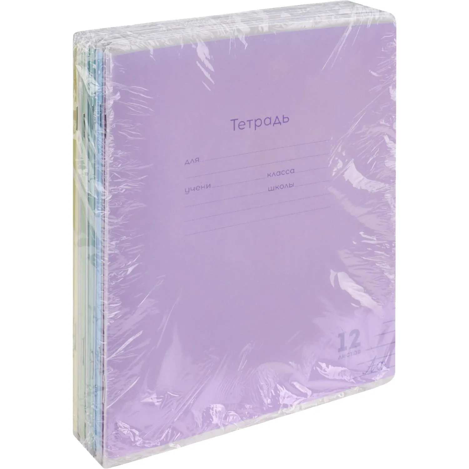 Тетрадь ЛИНИЯ 12л.проз.пласт.обл plastic cover КЛАССИКА NEW ассорти,12-1413 - фото 13