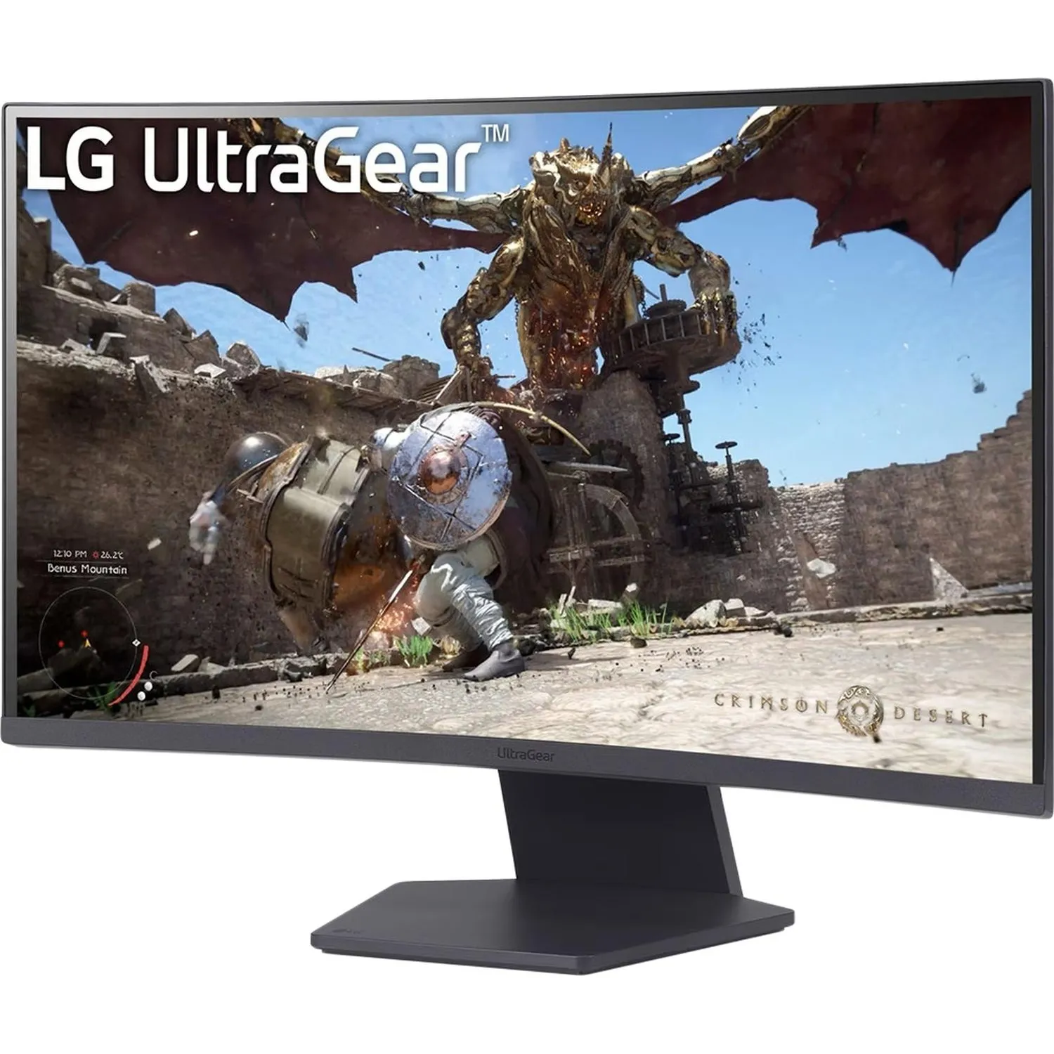 Монитор LG 27GS60QC-B 27 Curved VA/QHD/180Hz/1ms/2xHDMI/DP/300сd - фото 6