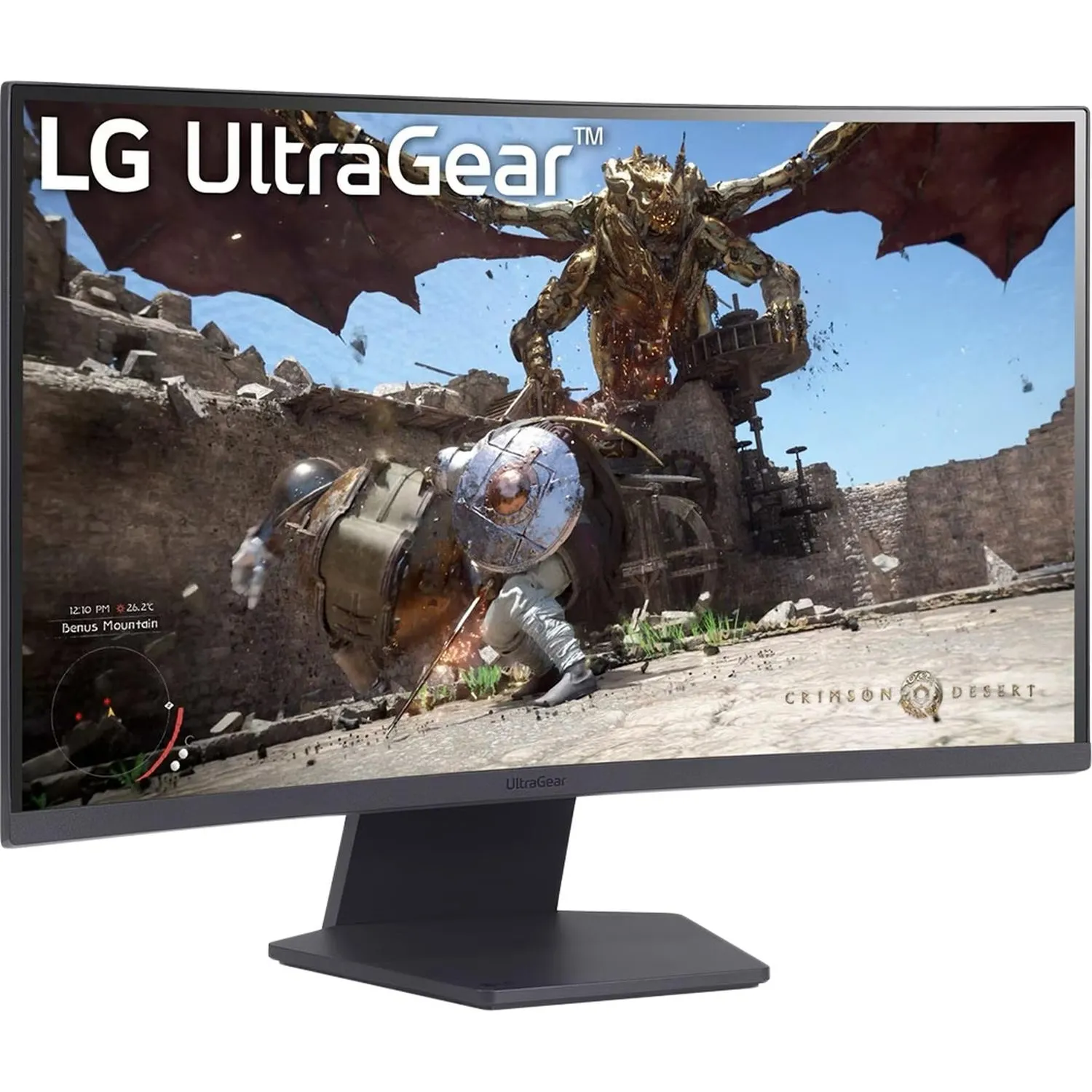 Монитор LG 27GS60QC-B 27 Curved VA/QHD/180Hz/1ms/2xHDMI/DP/300сd - фото 7