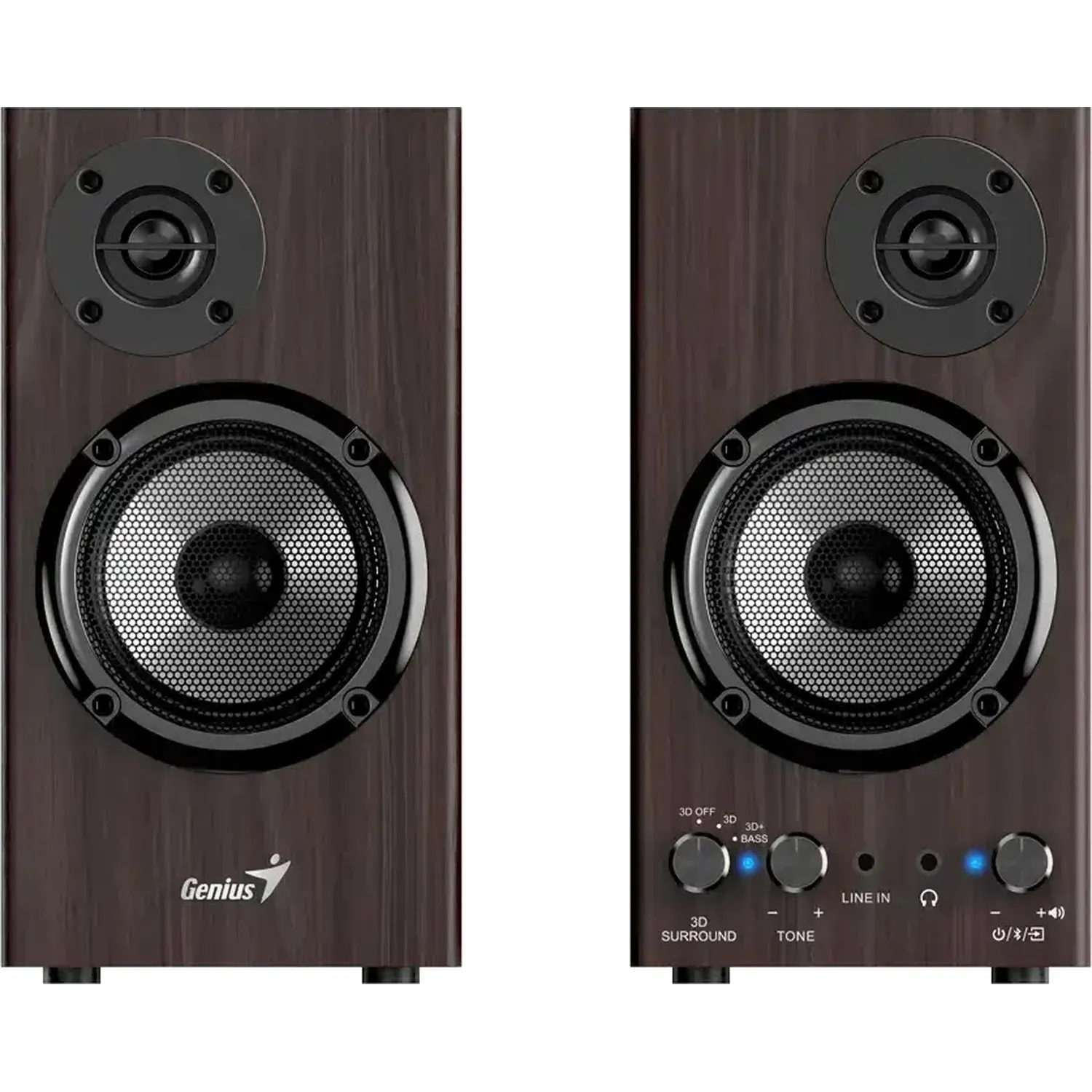 Акустическая система 2.0 Genius SP-HF520BT Dark Brown 31730054401 - фото 1