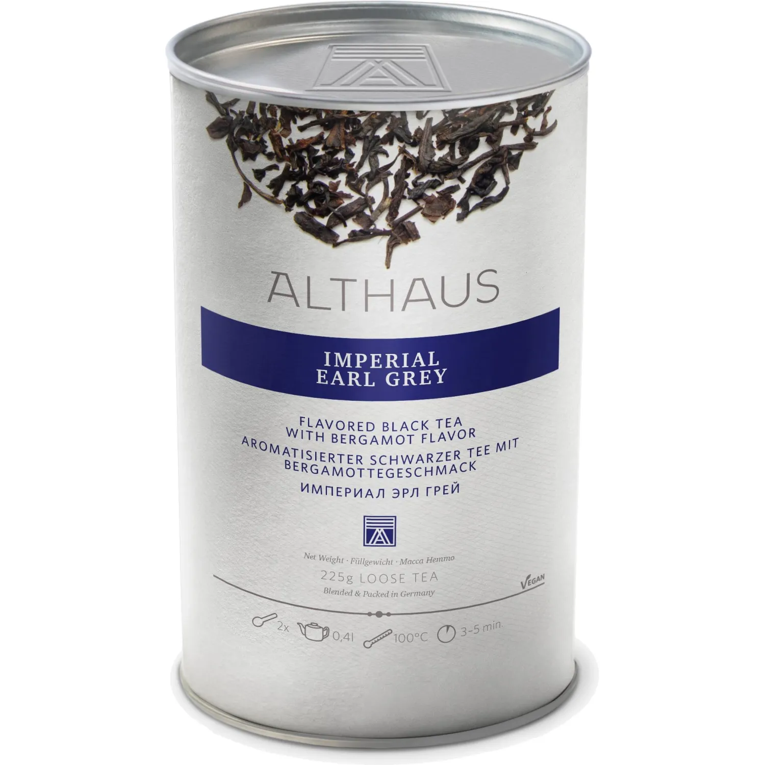 Чай черный листовой Althaus Imperial Earl Grey, 225г - фото 1