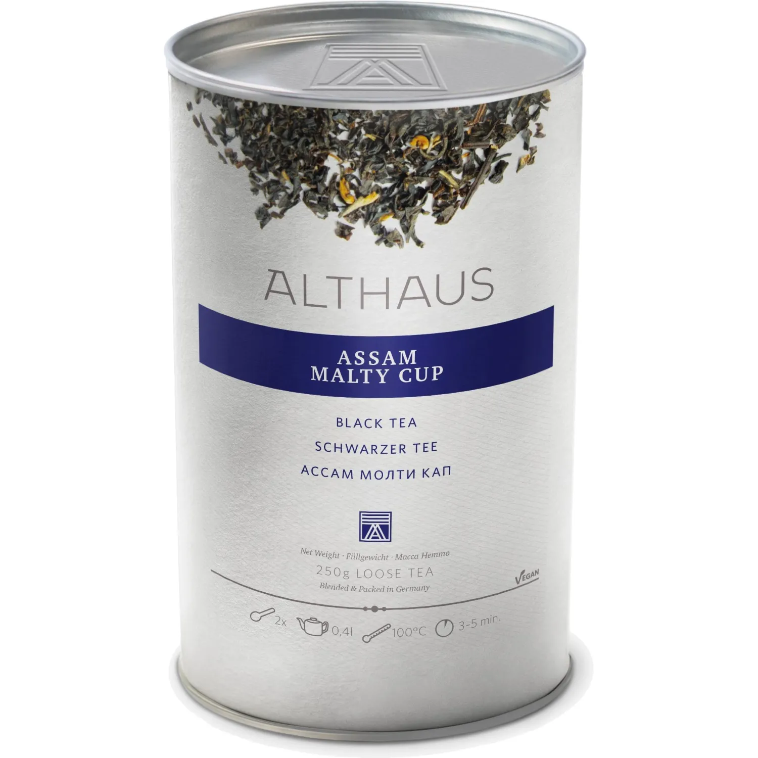 Чай черный листовой Althaus Assam Malty Cup, 250г - фото 1
