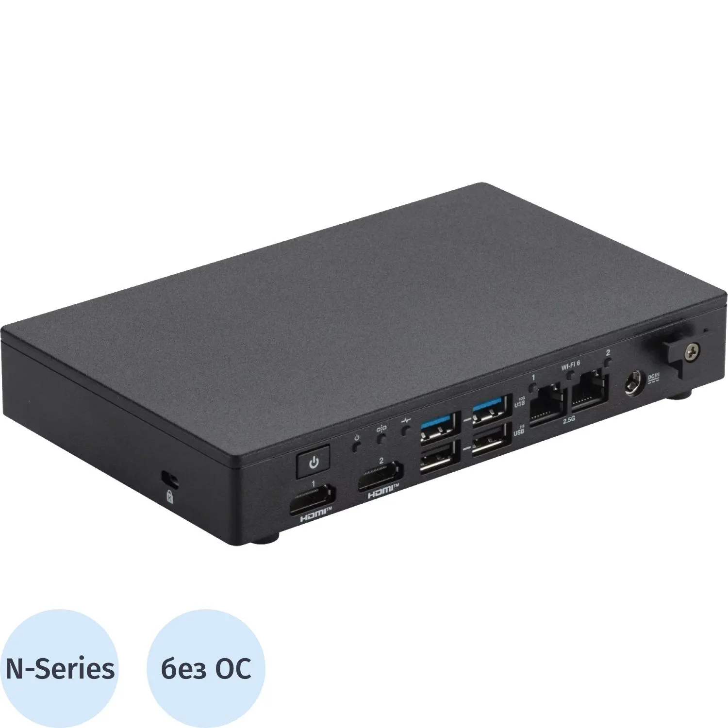 Неттоп ASUS NUC13BRK (90AS0011-M000C0) N50/Intel UHD/DOS/Black - фото 1