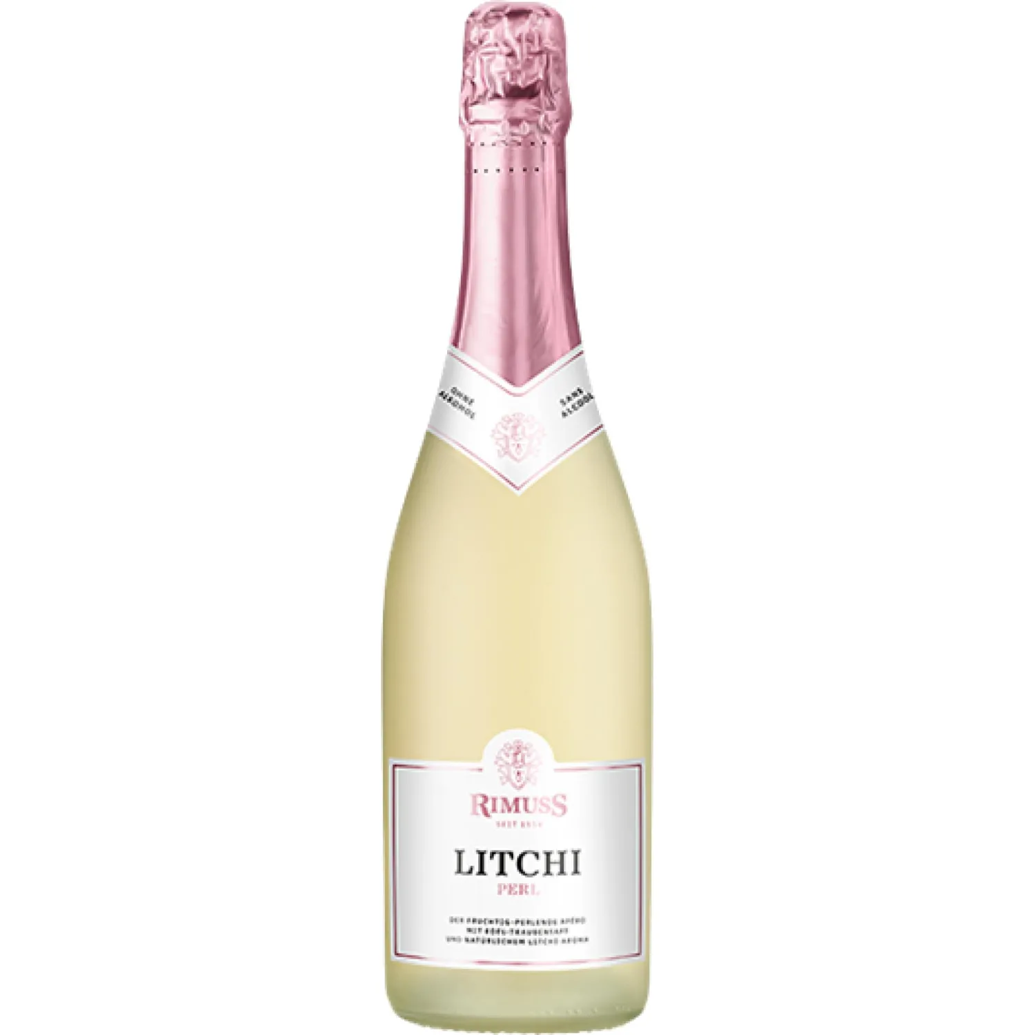 Вино безалкогольное игристое Rimuss Litchi Perl п/сухое Швейцария 750мл - фото 1