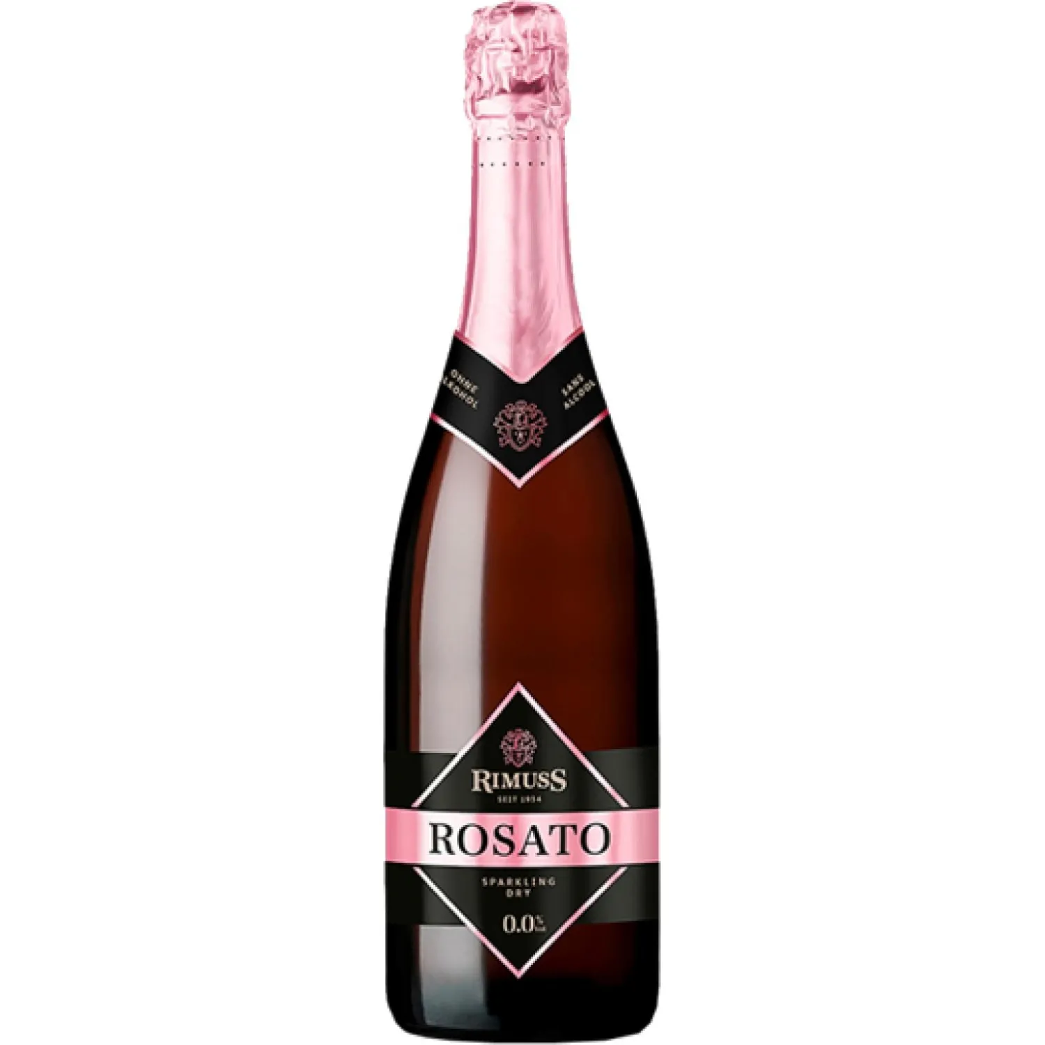 Вино безалкогольное игристое Rimuss Rosato сухое Швейцария 750мл - фото 1